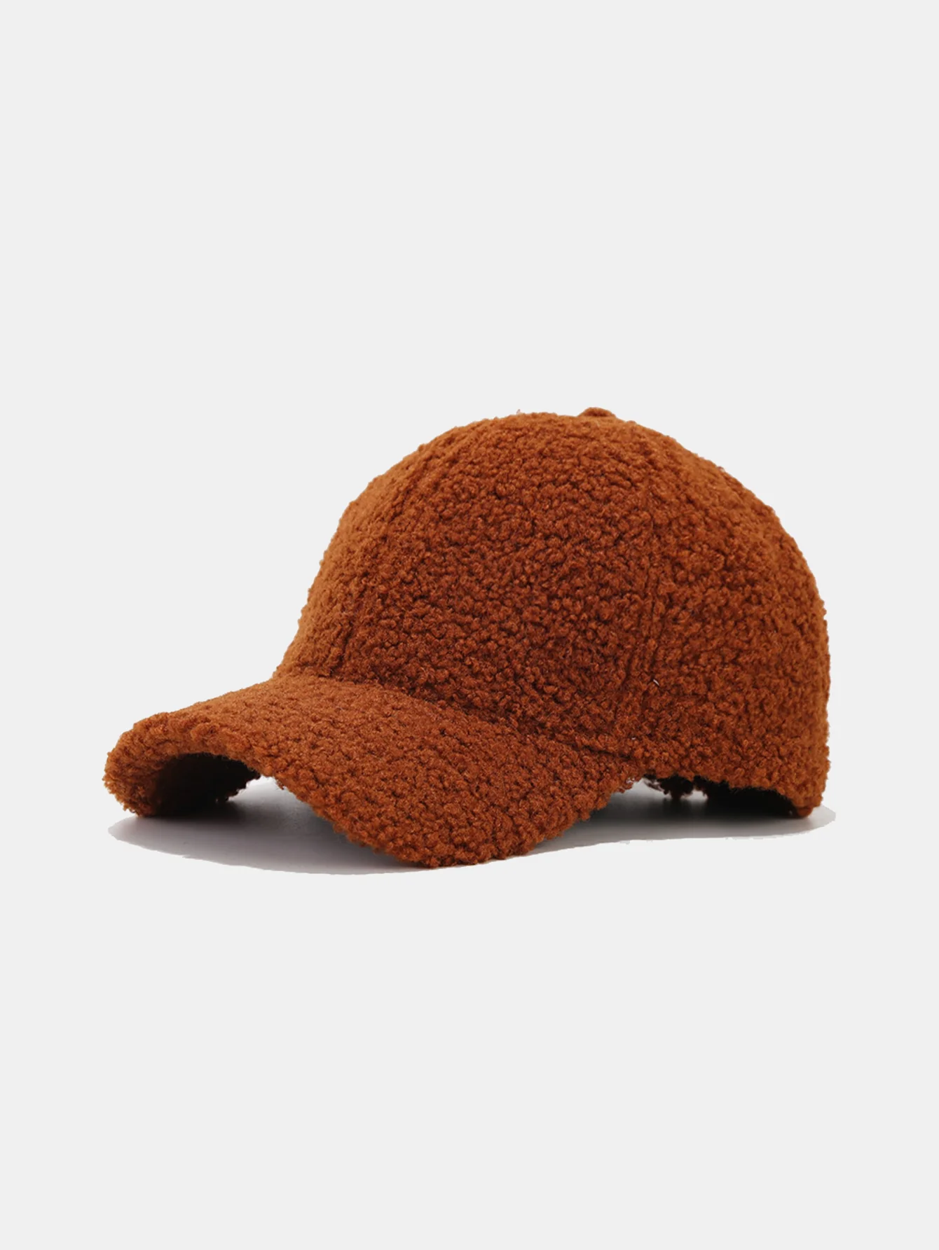 Einfarbige Plüsch Warme Baseballmütze - Image 8