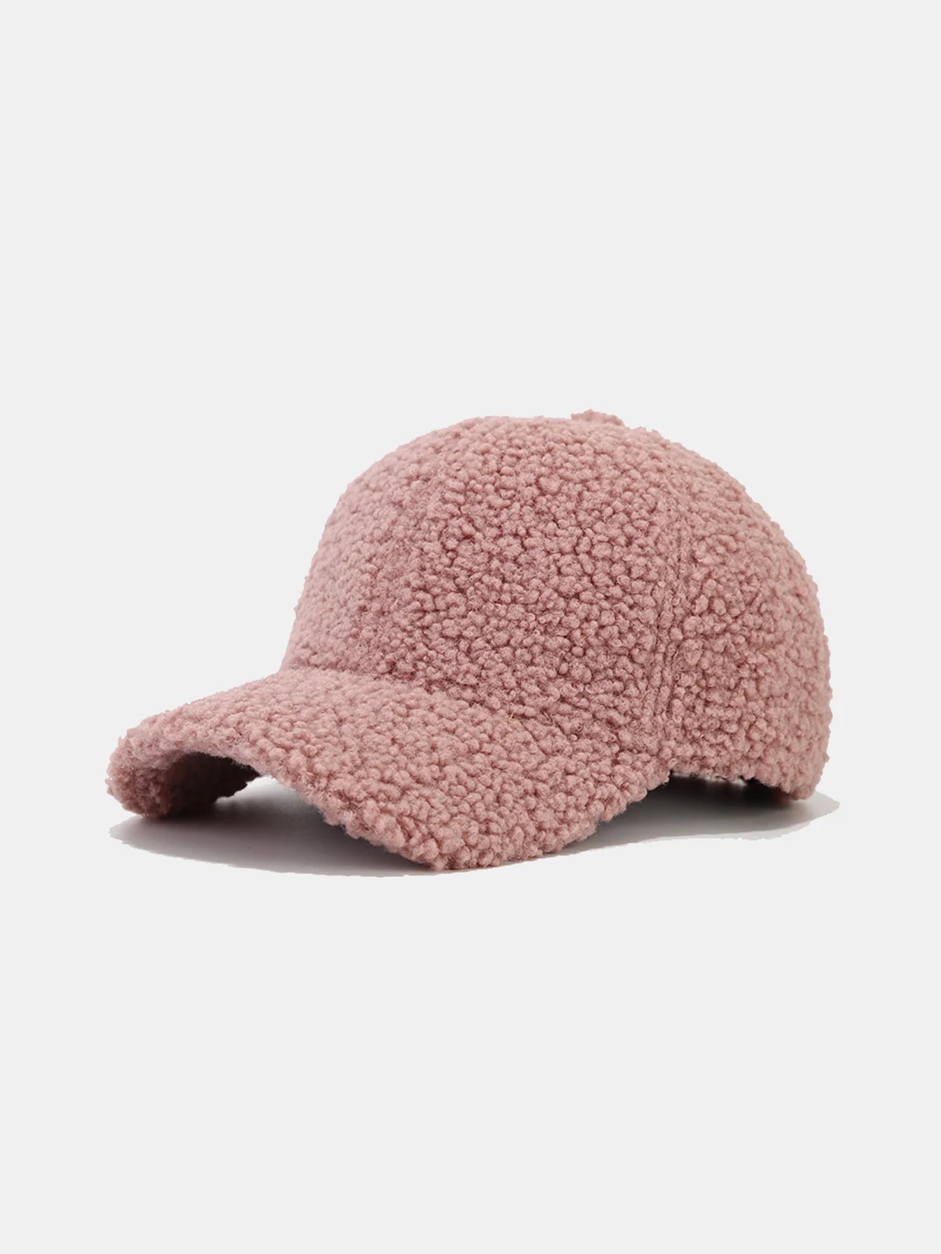 Einfarbige Plüsch Warme Baseballmütze - Image 9