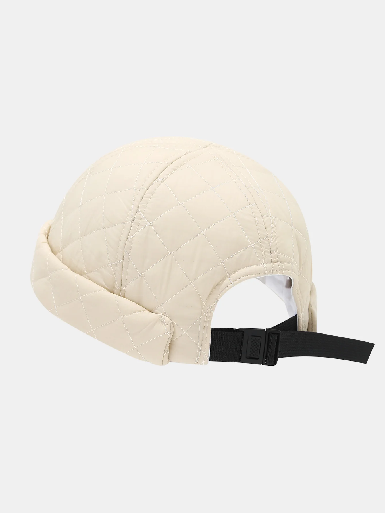 Solid Color Simple Lightweight Soft Down Cotton Warm Melon-shaped Hat - Image 3