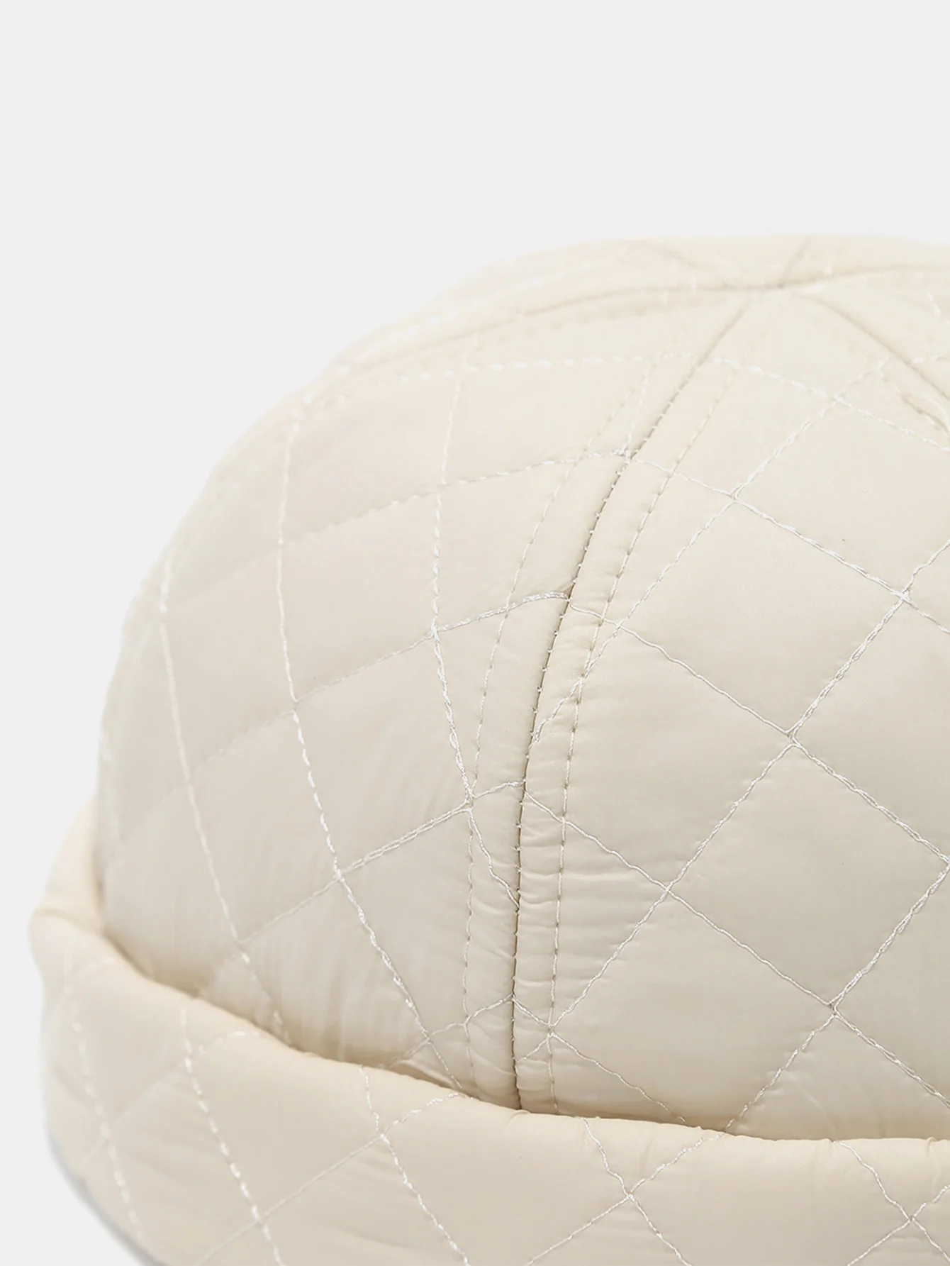 Solid Color Simple Lightweight Soft Down Cotton Warm Melon-shaped Hat - Image 7