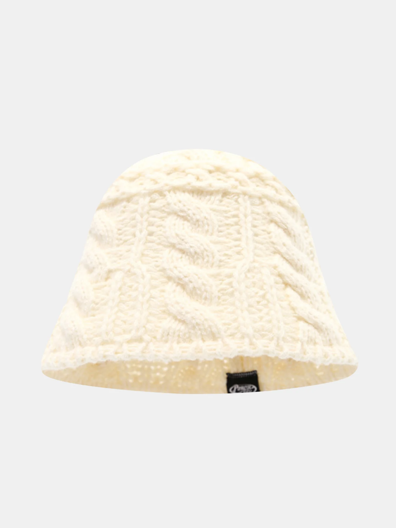 Einfarbiger Woll grob strukturierter warmer gestrickter Fischerhut - Image 3