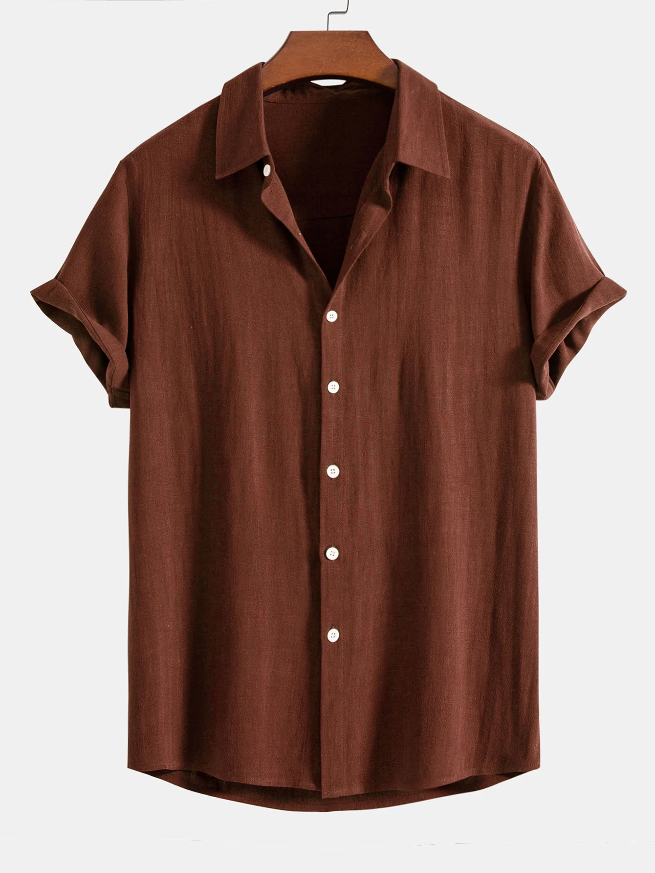 Leinen-Rayon-Mischung Hemd mit Knöpfen - Image 10