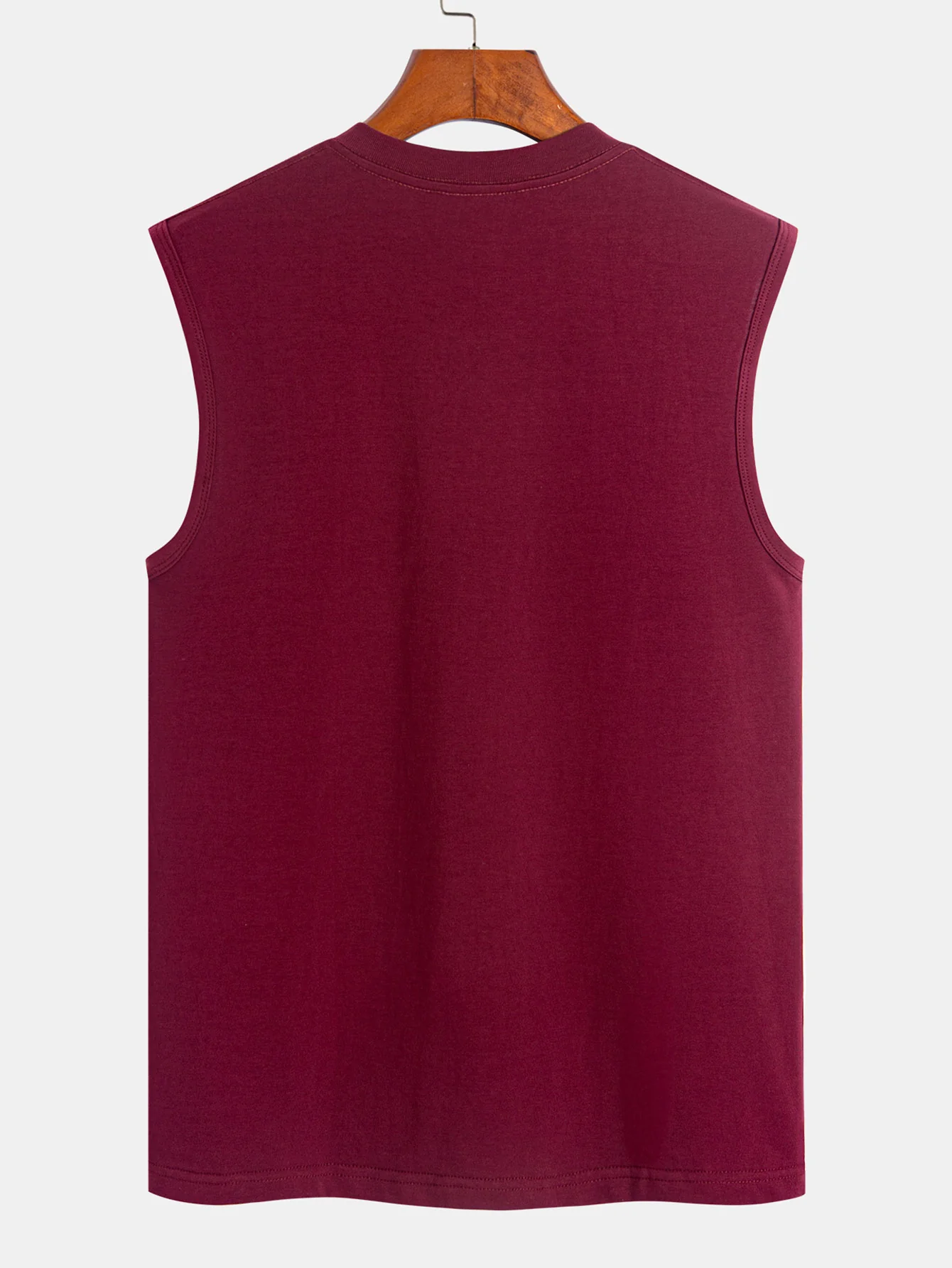 Solides ärmelloses T-Shirt aus Baumwolle - Image 10