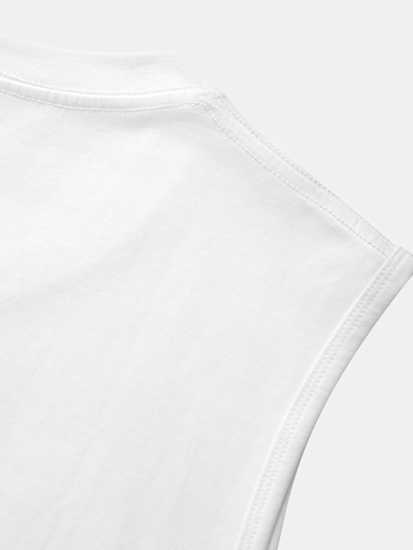 Solides ärmelloses T-Shirt aus Baumwolle - Image 13