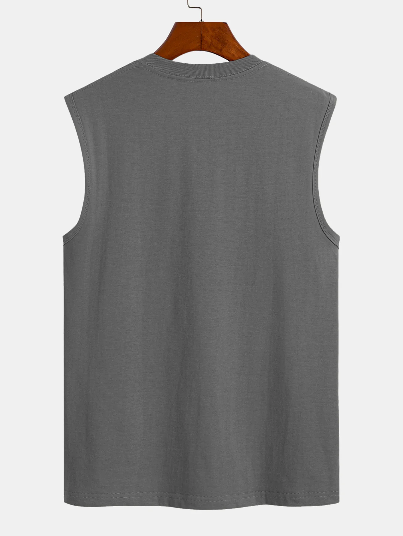 Solides ärmelloses T-Shirt aus Baumwolle - Image 8
