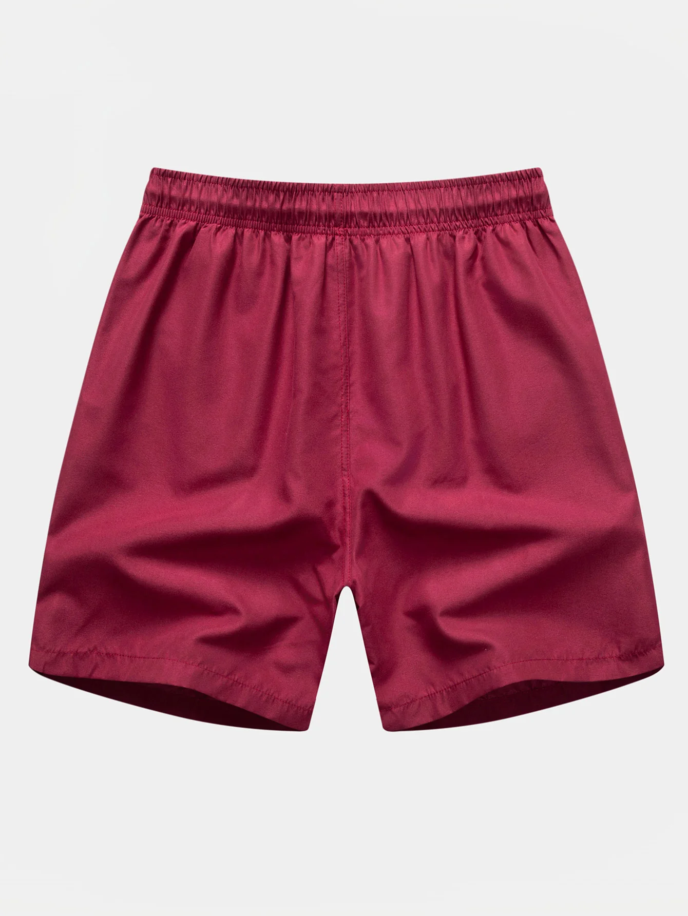 Solid Draw String Swim Shorts - Image 2