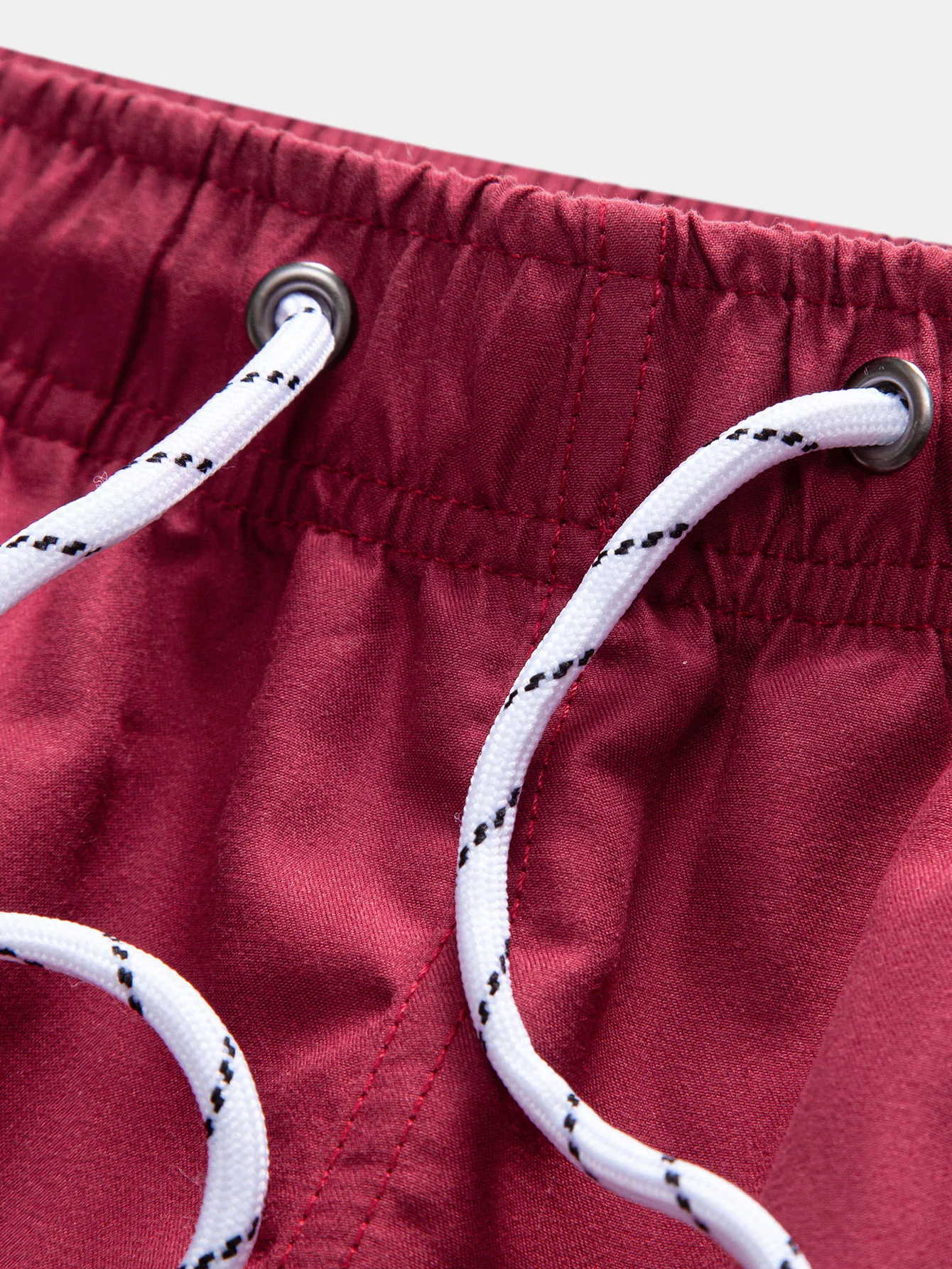 Solid Draw String Swim Shorts - Image 3