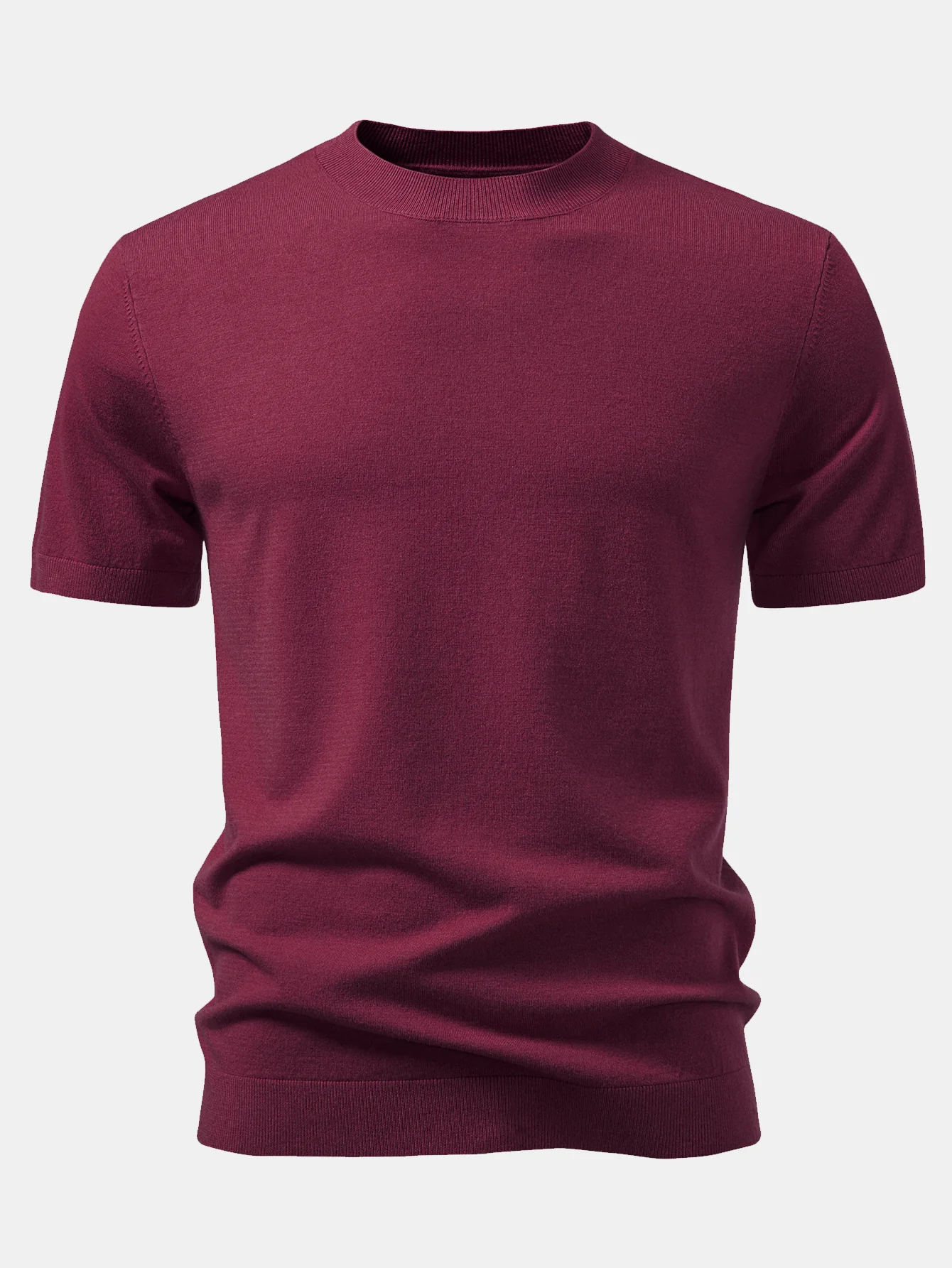 Solider gestrickter Pullover T-Shirt - Image 14