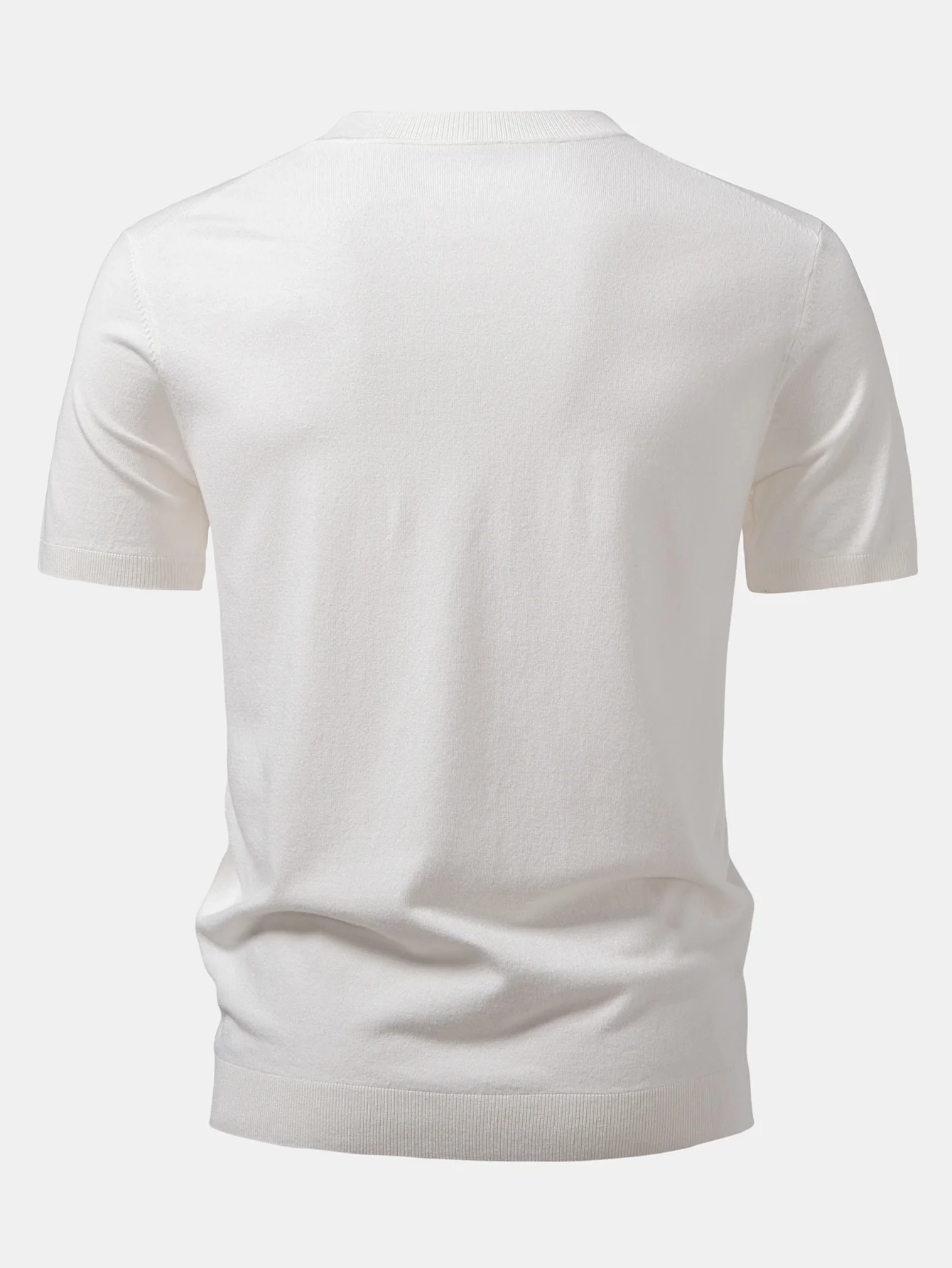 Solider gestrickter Pullover T-Shirt - Image 2