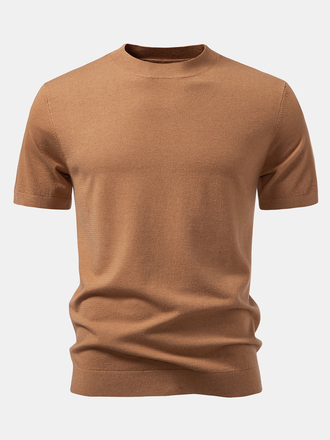 Solider gestrickter Pullover T-Shirt - Image 3