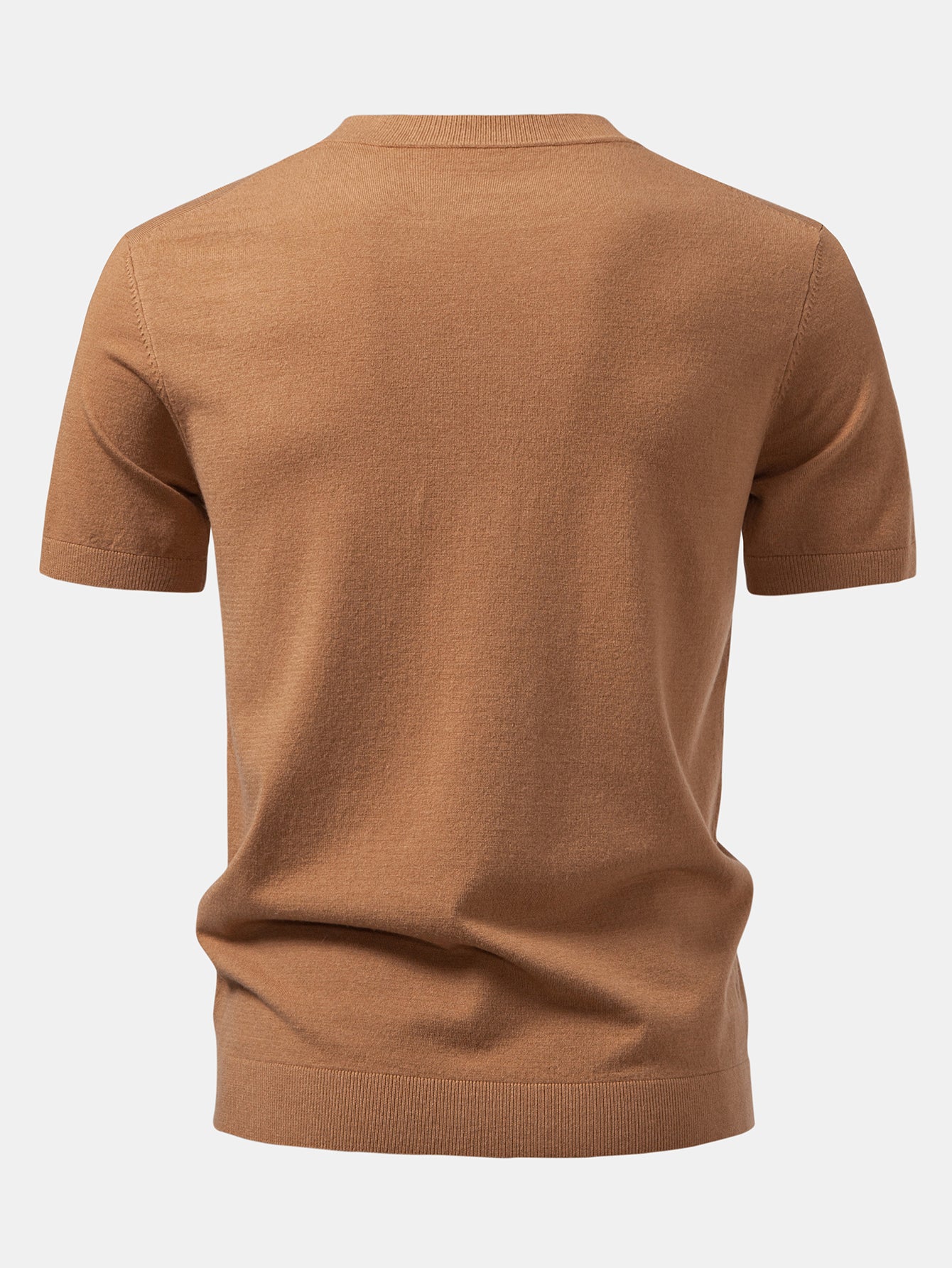 Solider gestrickter Pullover T-Shirt - Image 4