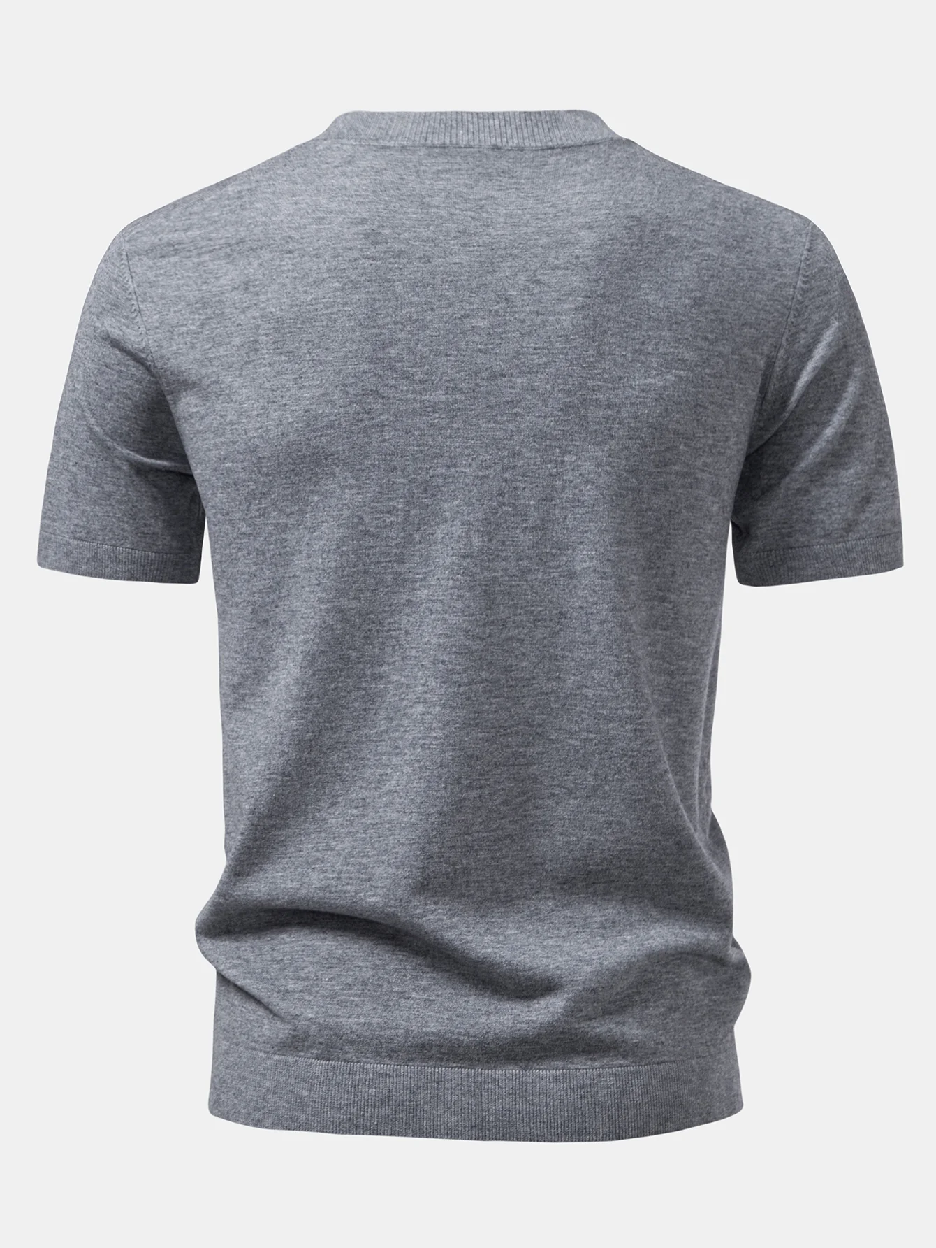 Solider gestrickter Pullover T-Shirt - Image 6