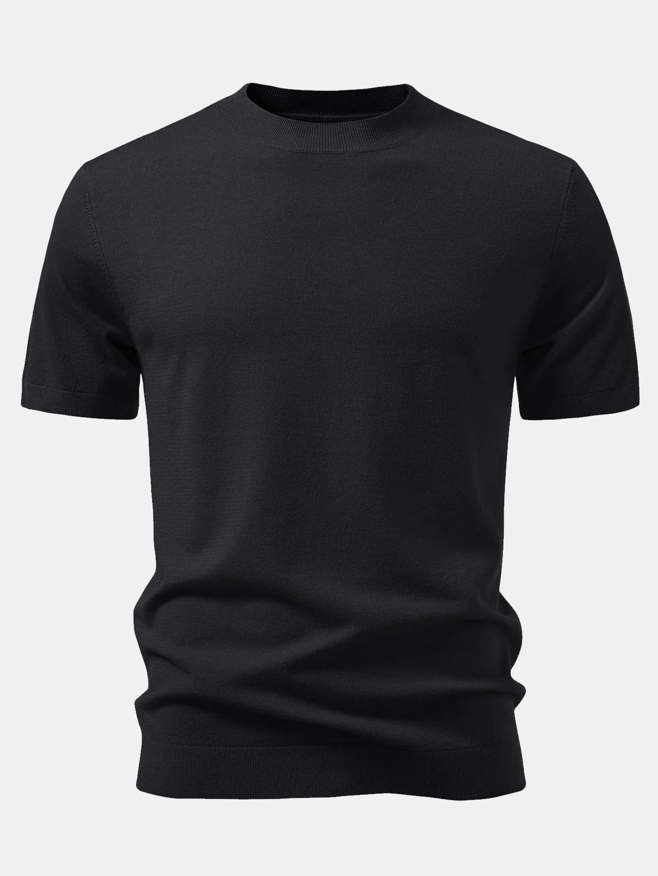 Solider gestrickter Pullover T-Shirt - Image 7