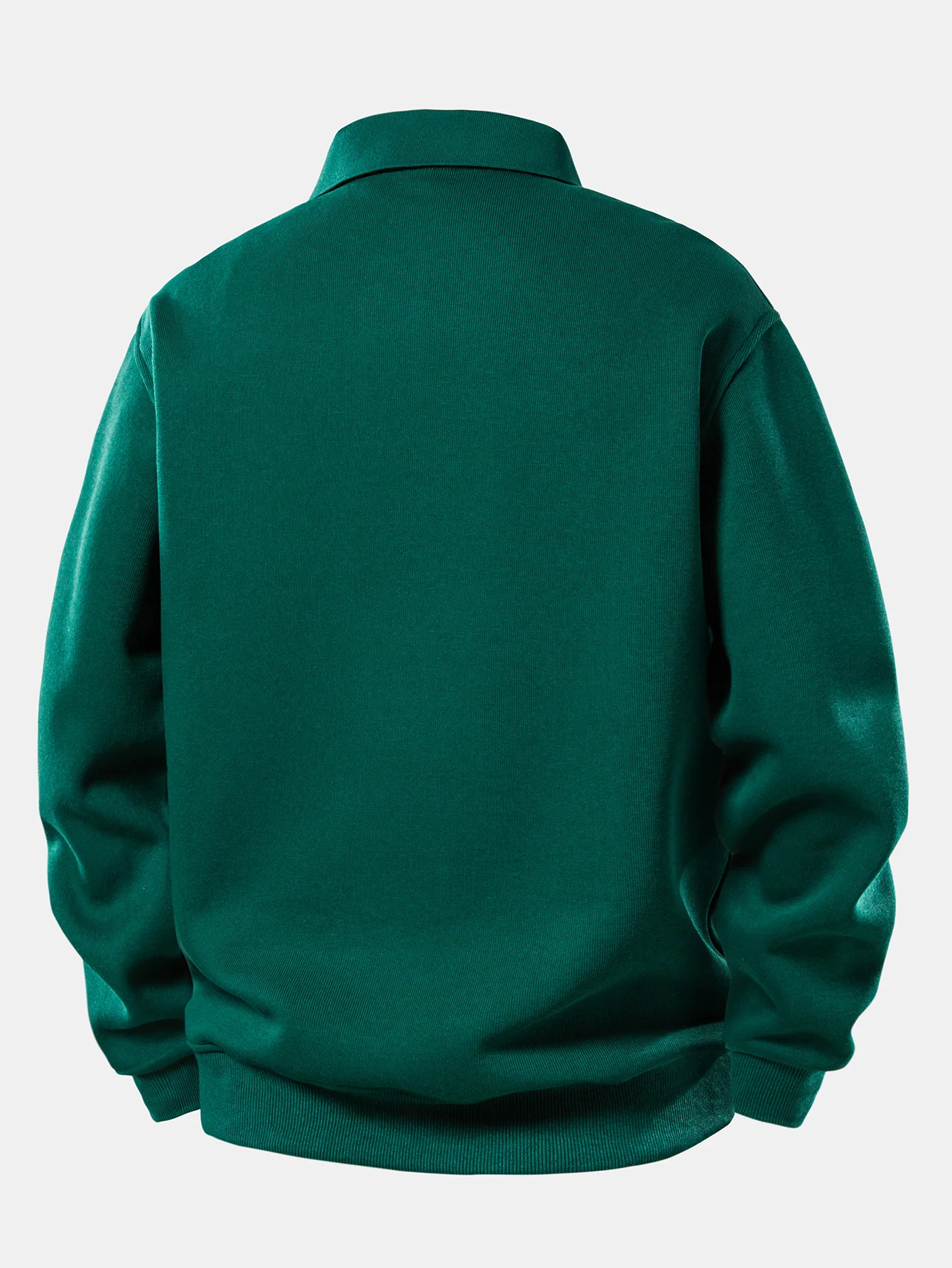 Sweatshirt mit festem Poloshirts-Kragen - Image 10