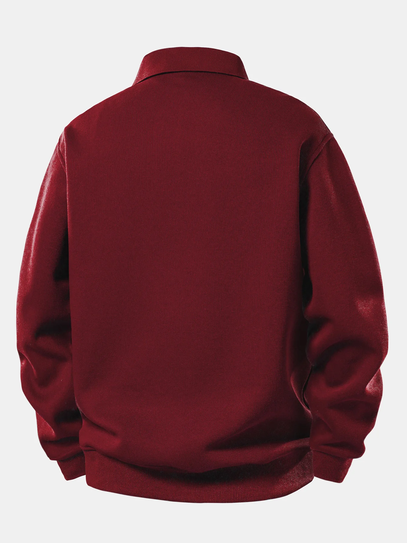 Sweatshirt mit festem Poloshirts-Kragen - Image 12