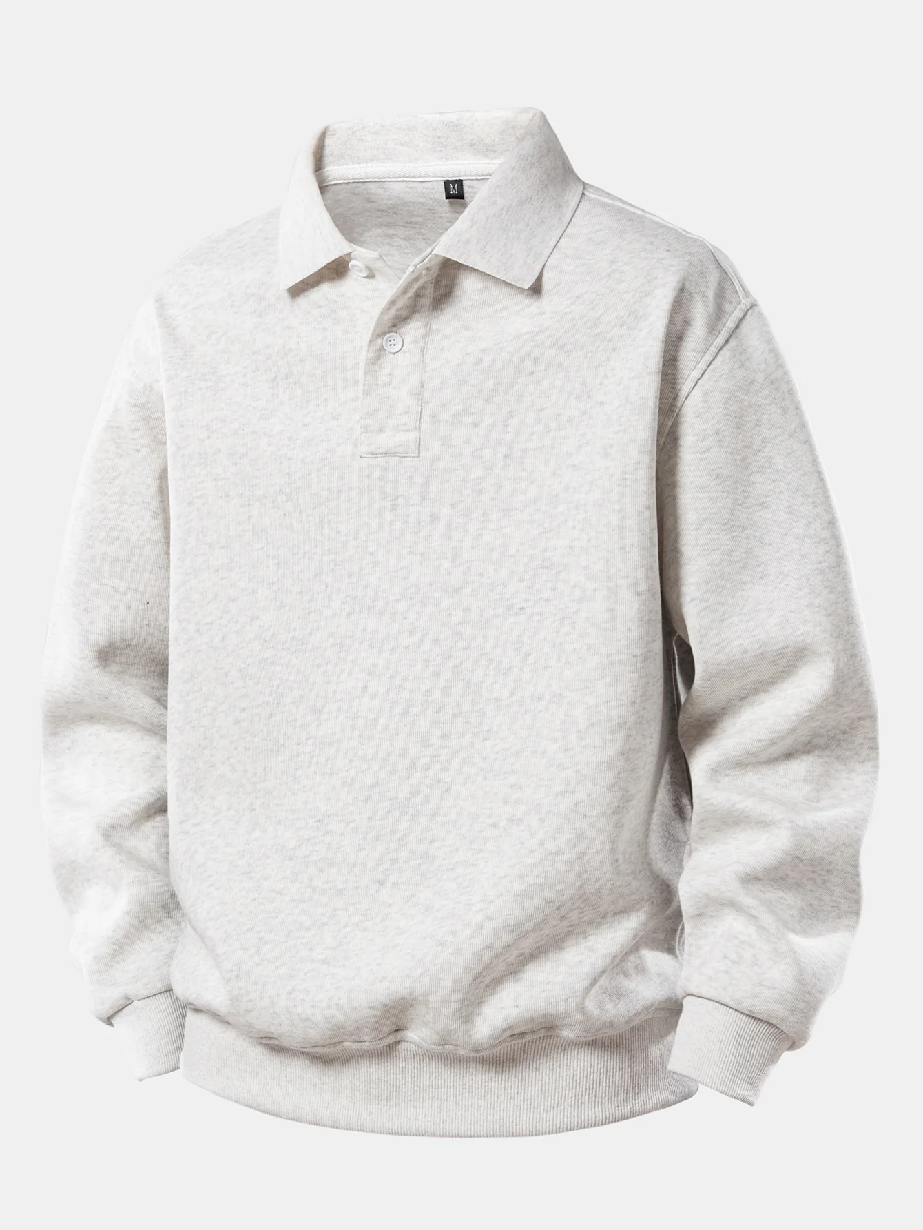 Sweatshirt mit festem Poloshirts-Kragen - Image 13