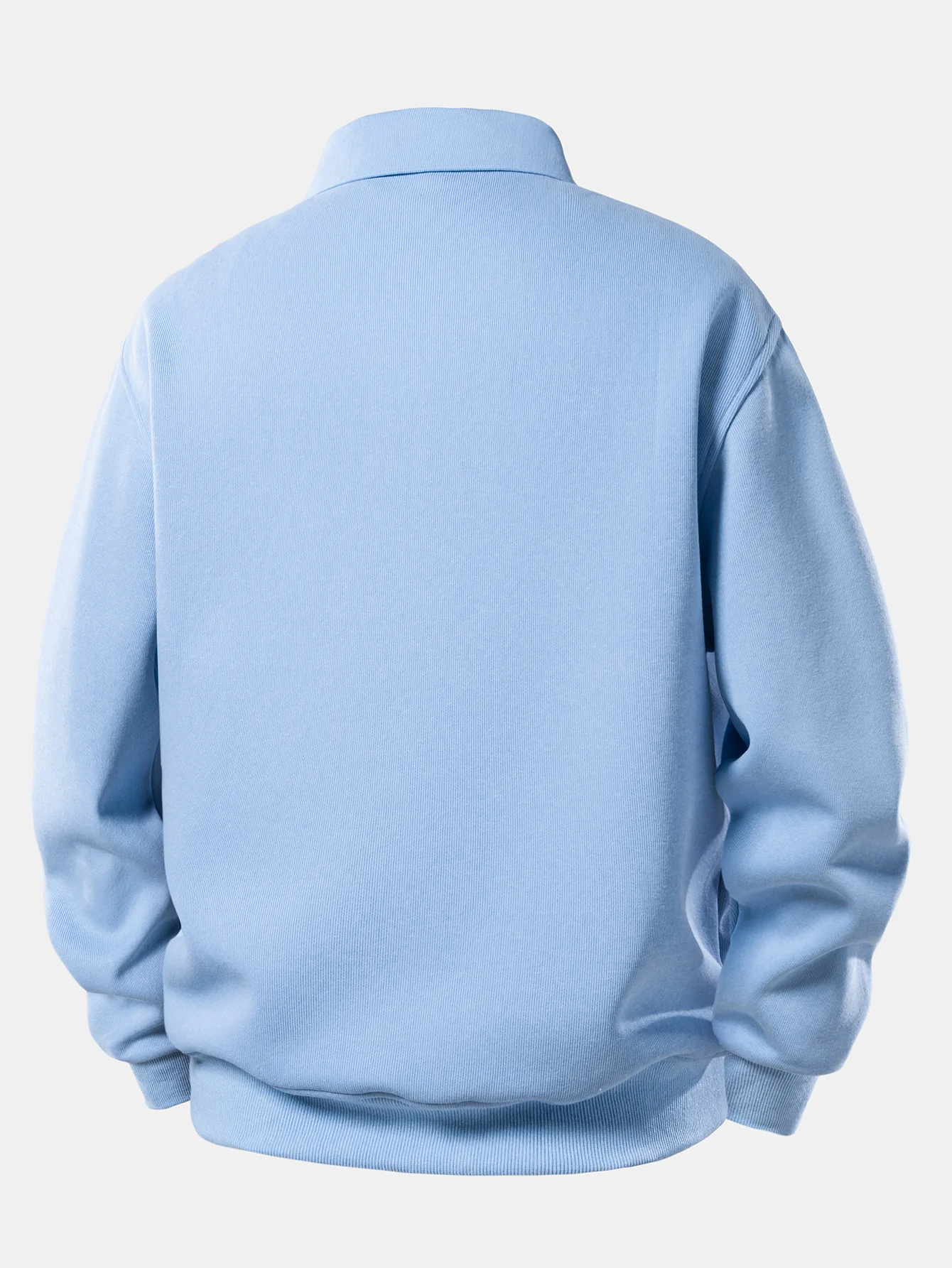 Sweatshirt mit festem Poloshirts-Kragen - Image 2
