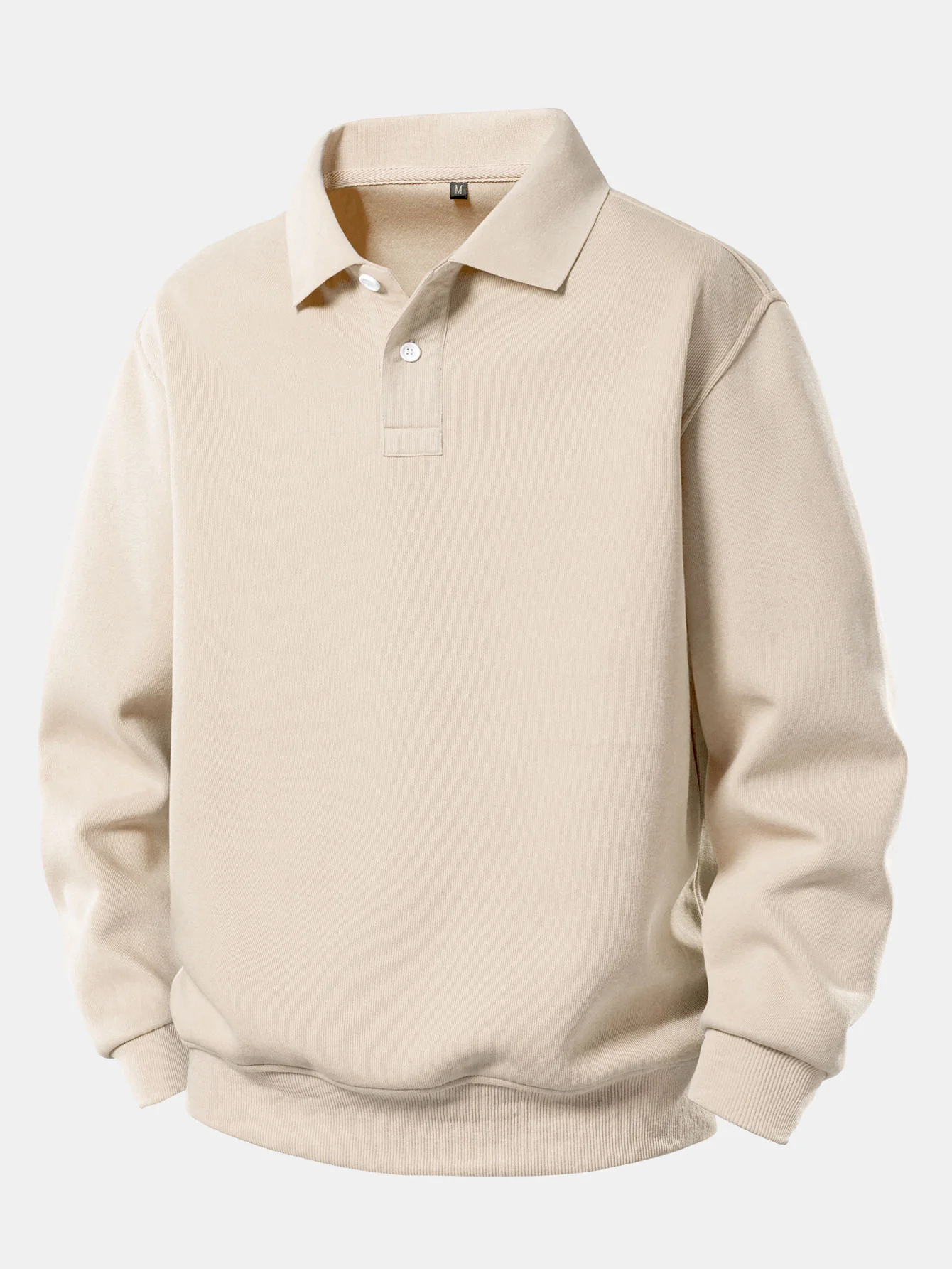 Sweatshirt mit festem Poloshirts-Kragen - Image 5
