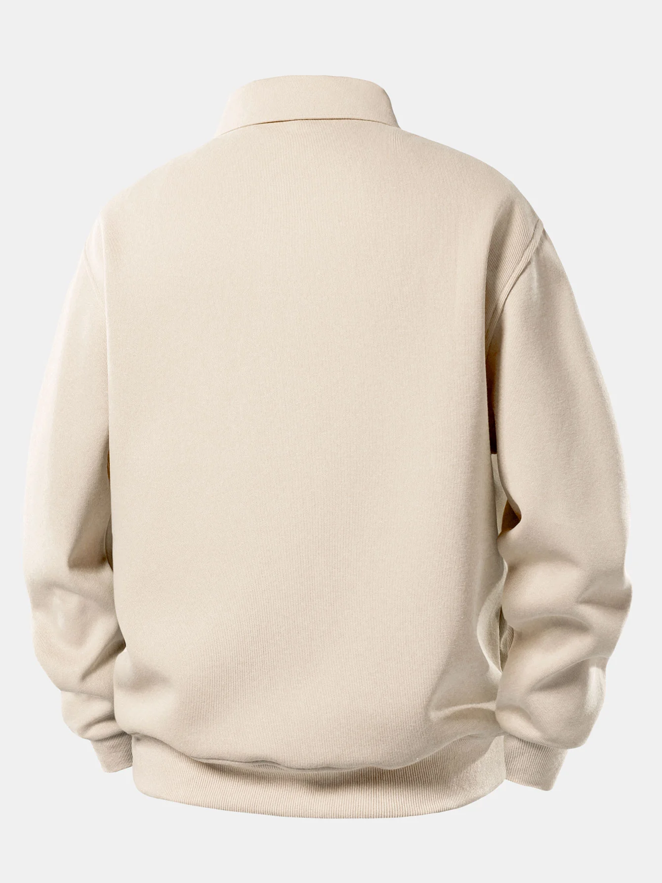 Sweatshirt mit festem Poloshirts-Kragen - Image 6