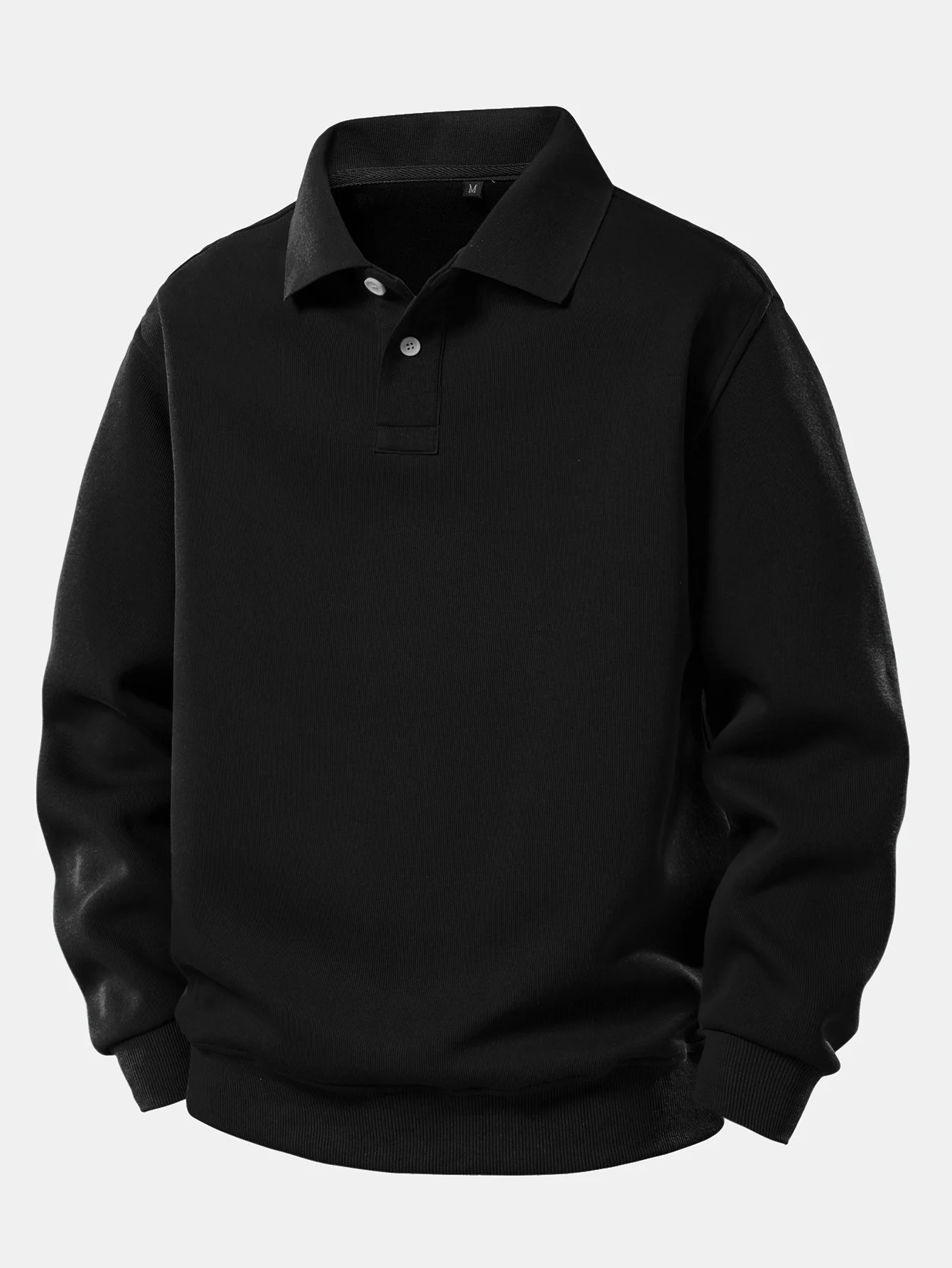 Sweatshirt mit festem Poloshirts-Kragen - Image 7