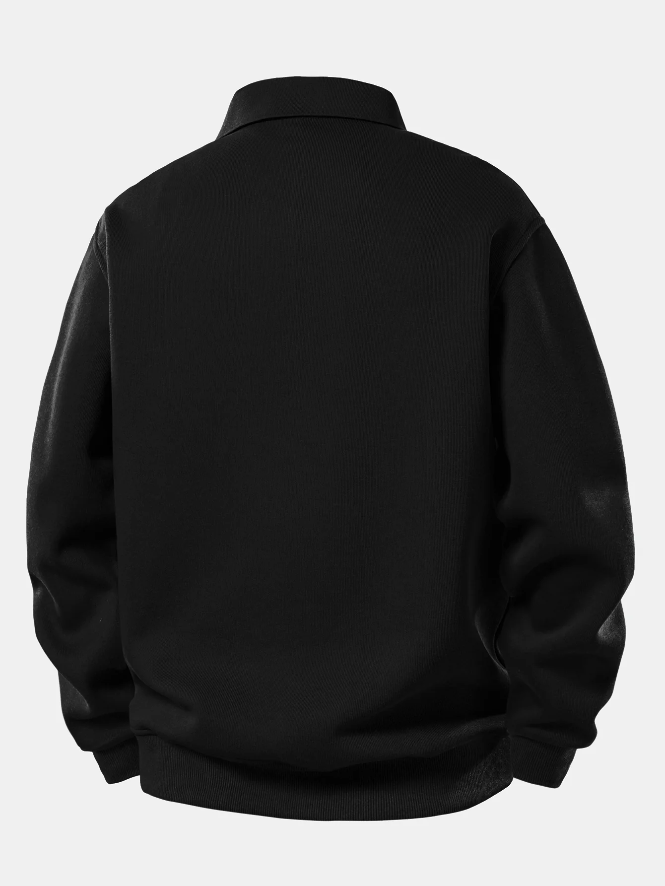 Sweatshirt mit festem Poloshirts-Kragen - Image 8