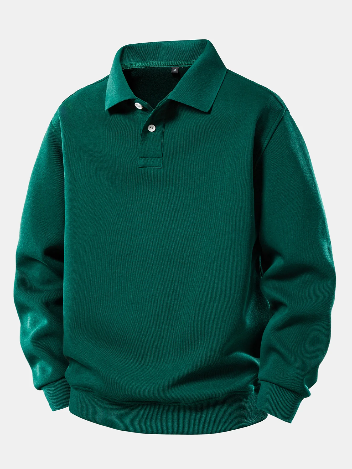 Sweatshirt mit festem Poloshirts-Kragen - Image 9