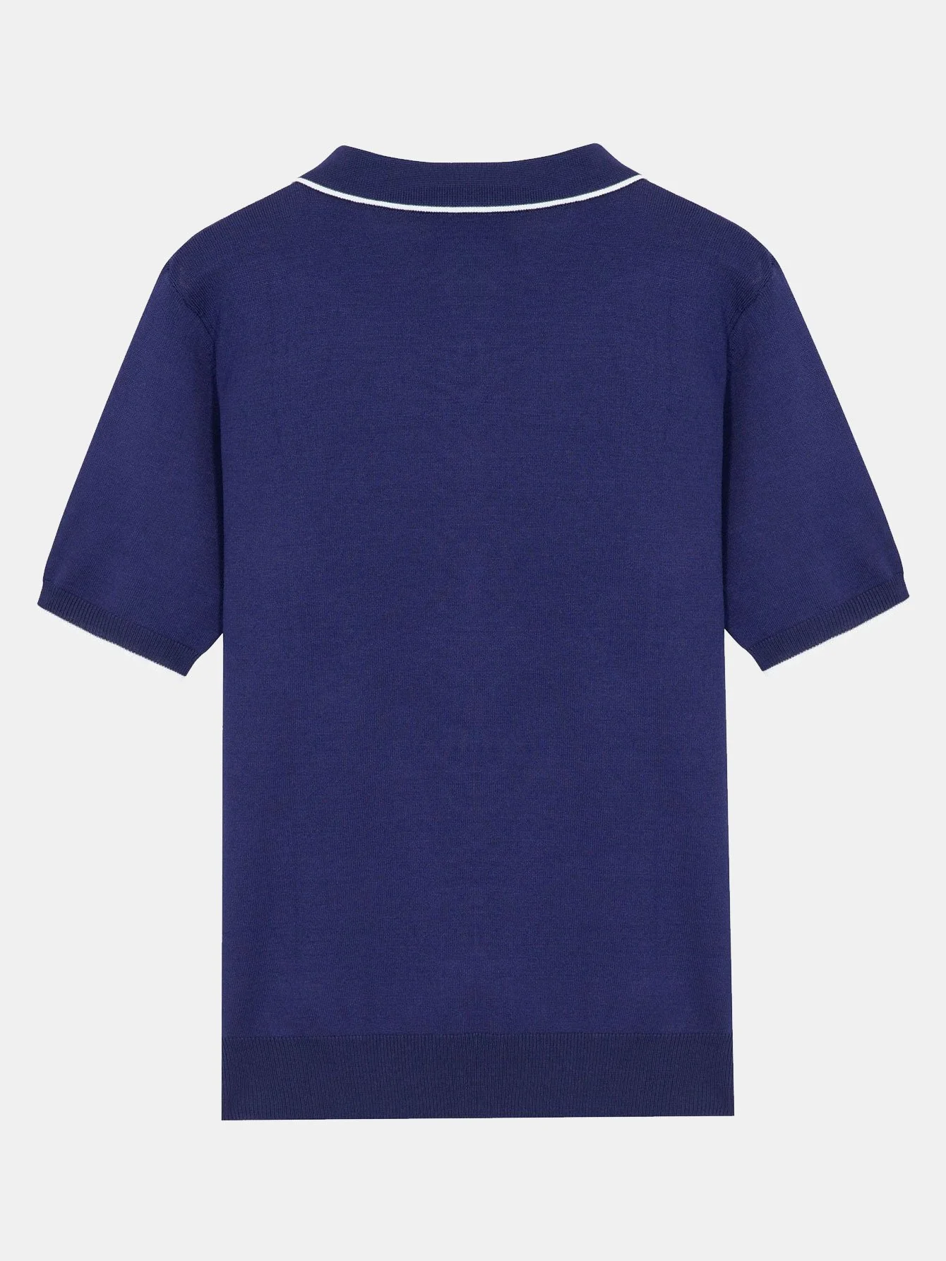 Solid Zip Sweater Polo - Image 4