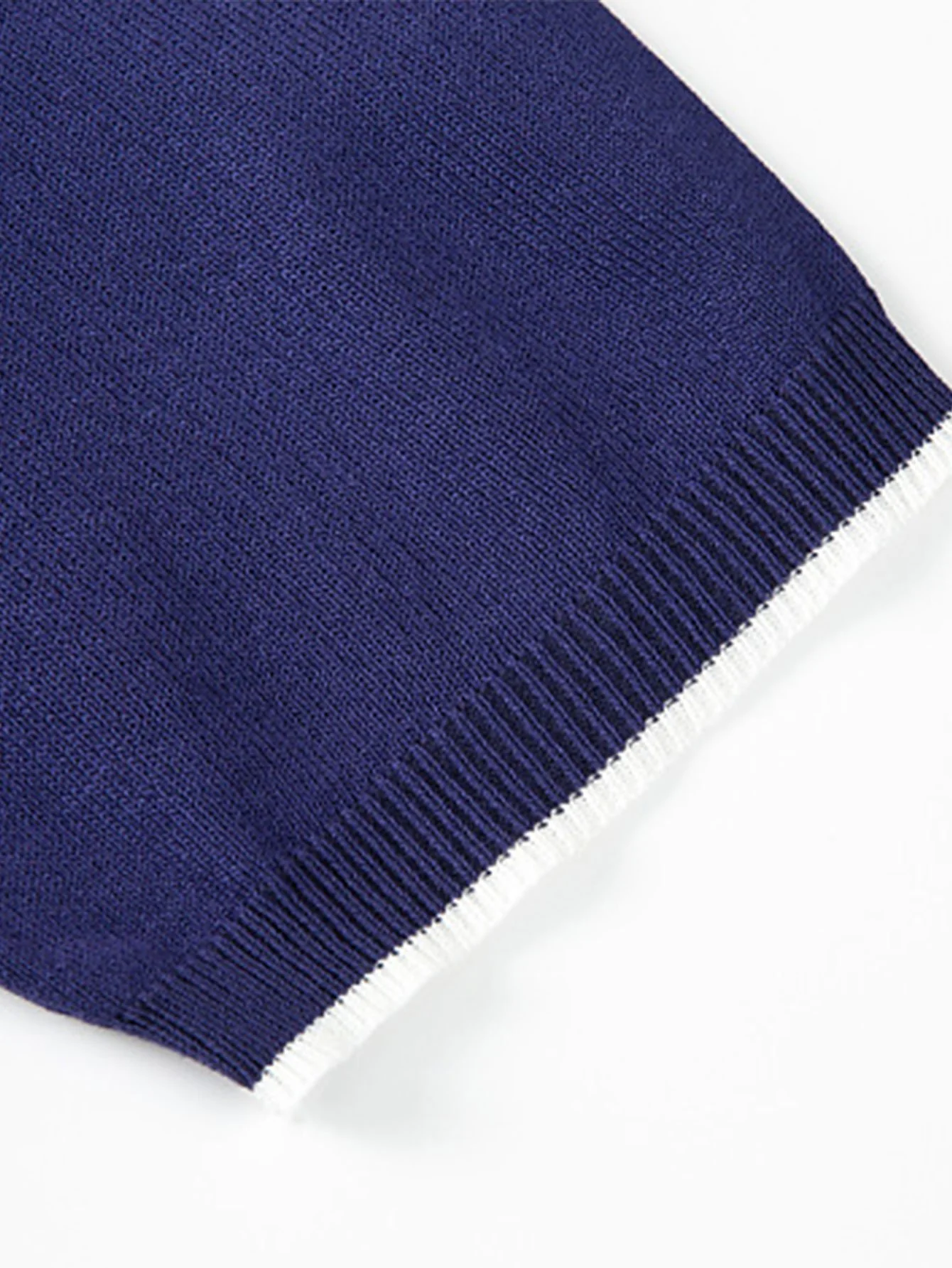 Solid Zip Sweater Polo - Image 6