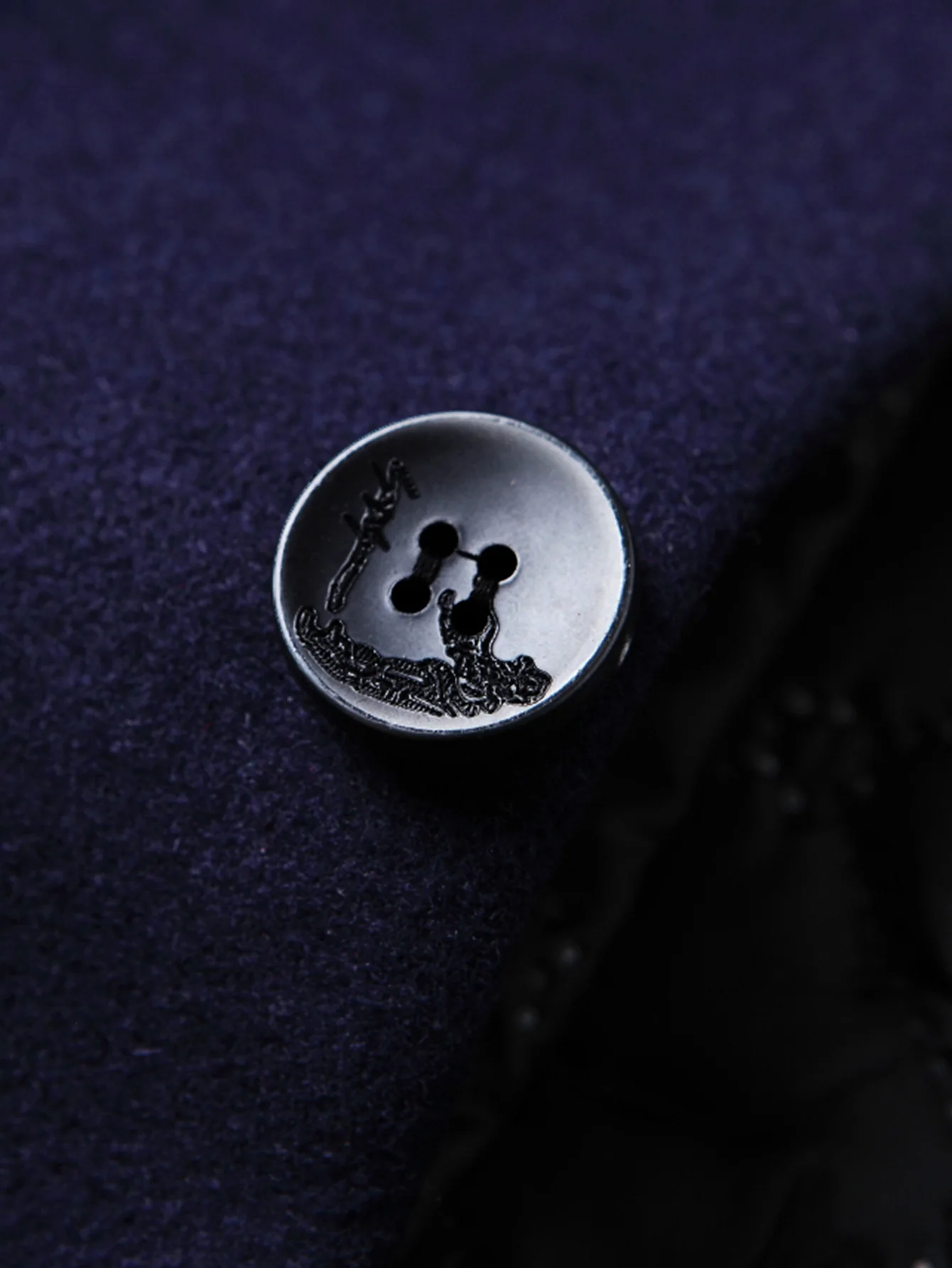 Stand Collar Wool Blend Overcoat - Image 11