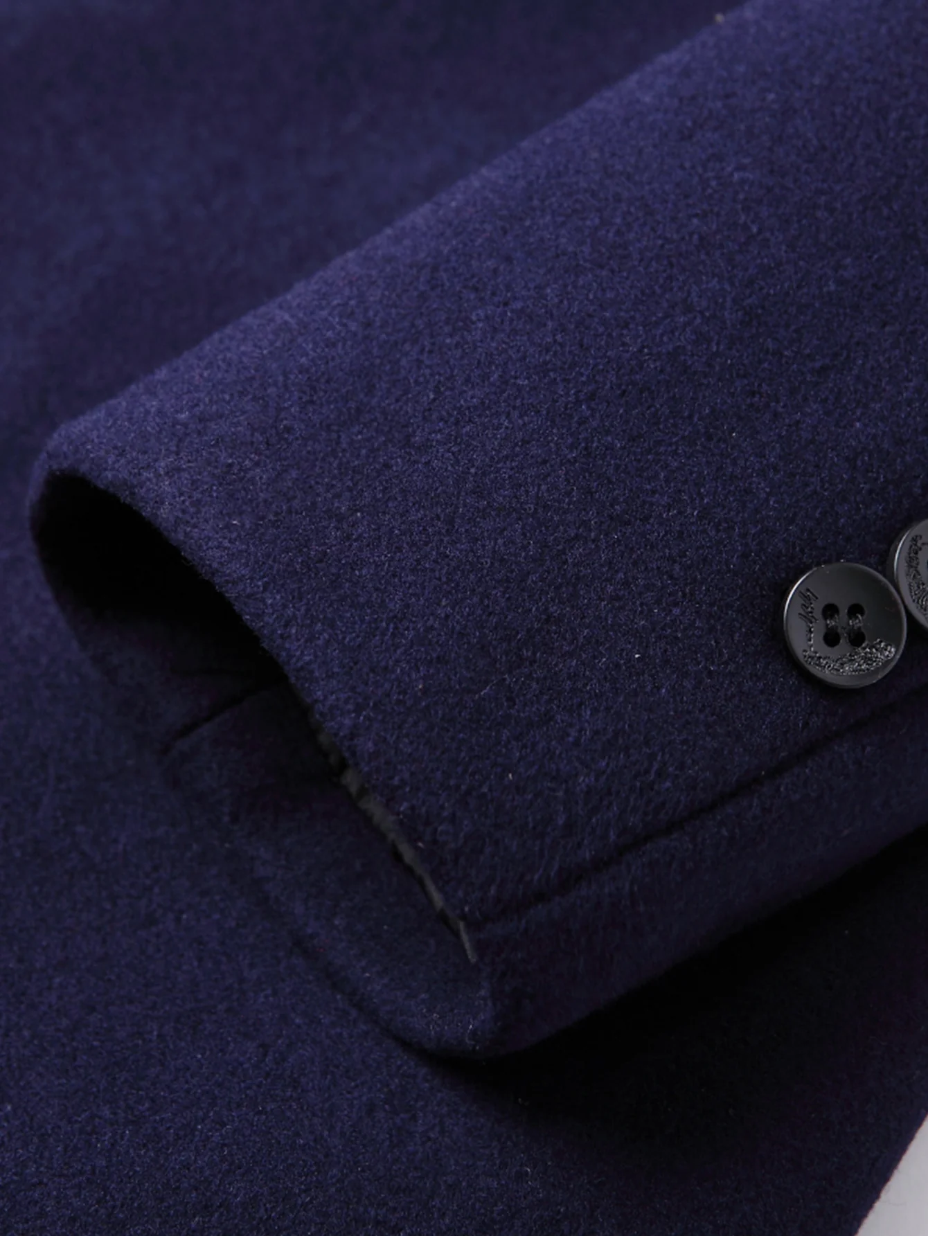 Stand Collar Wool Blend Overcoat - Image 12