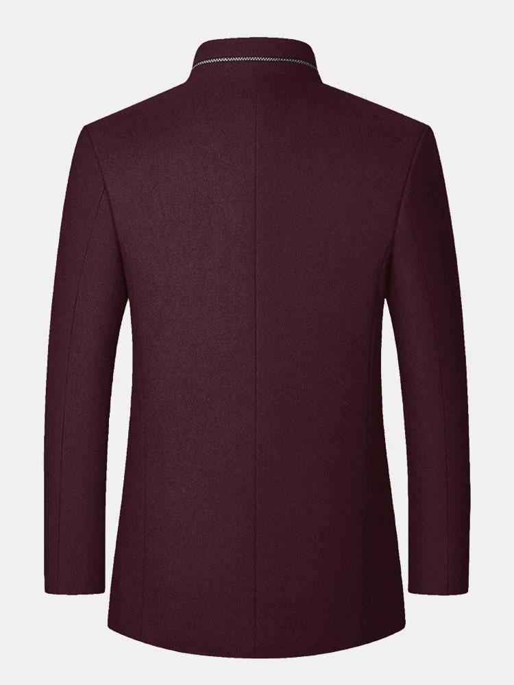 Stehkragen Wollmischung Blazer - Image 5