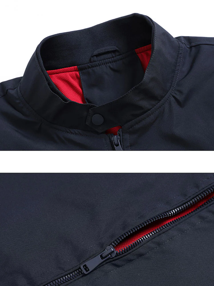 Stehkragen Reißverschluss Jacke - Image 6