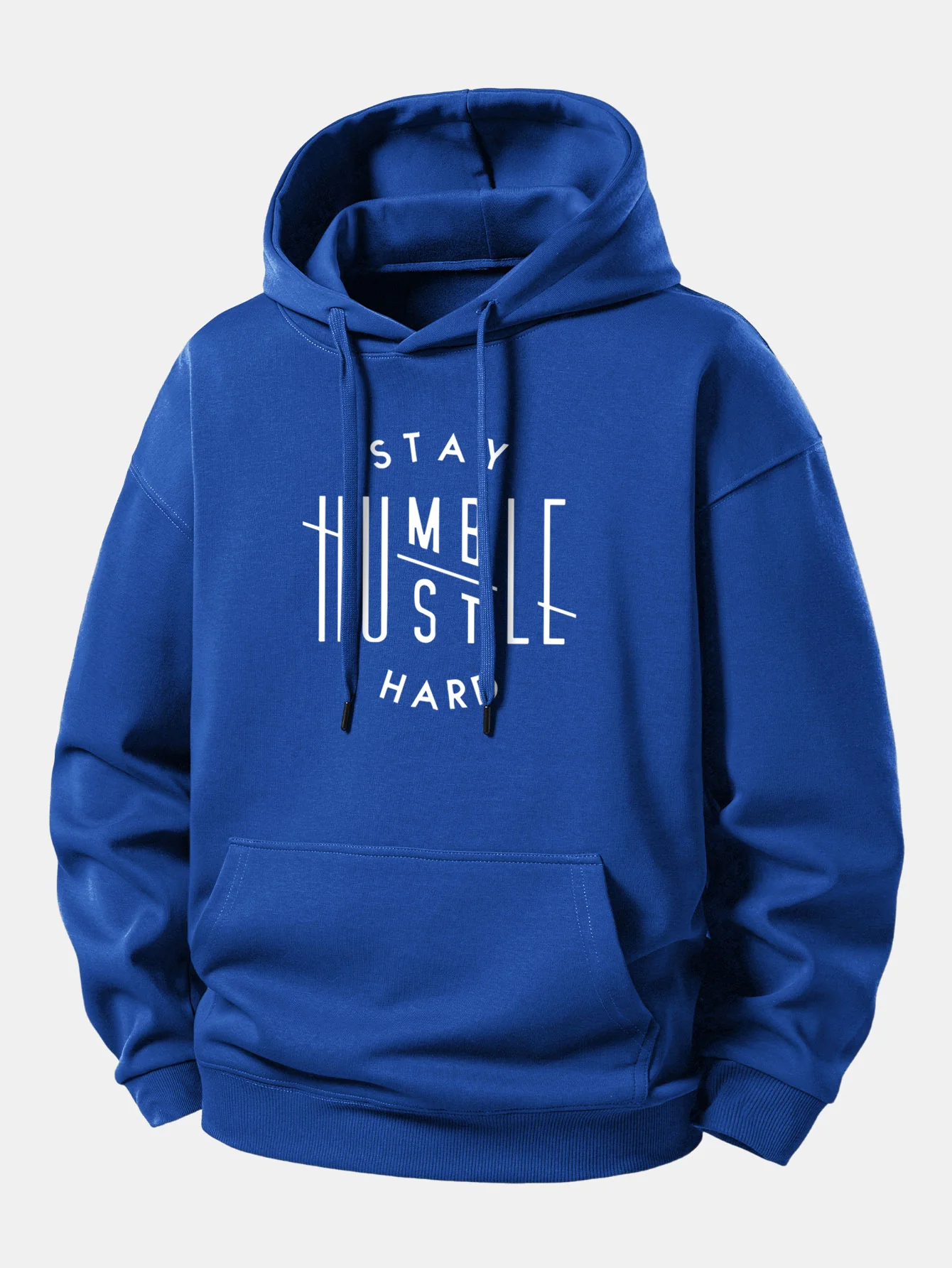 Stay Humble Hustle Hard Print Relax Fit Hoodie - Image 10