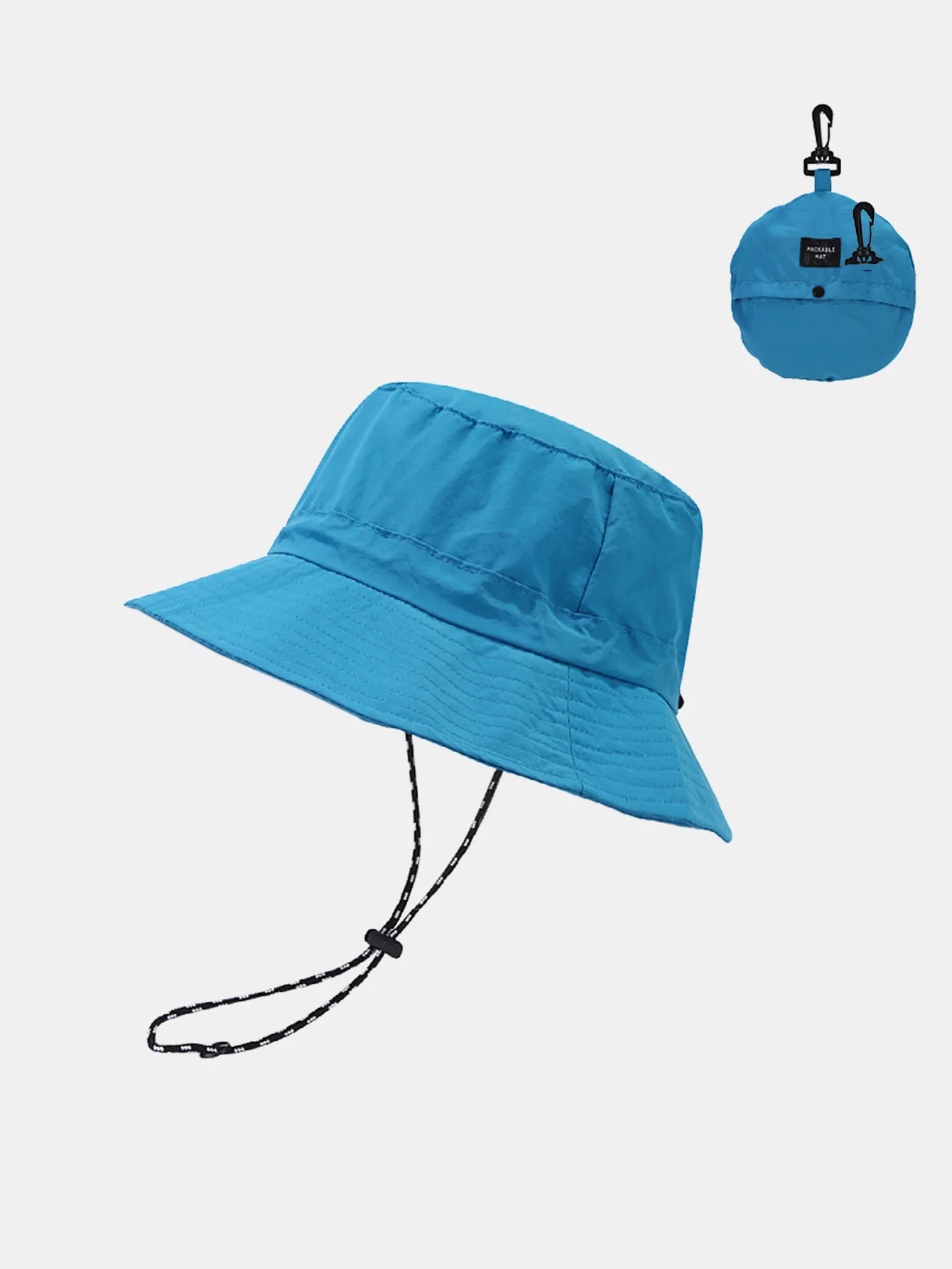 Verstaubare schnell trocknende Bucket-Hut mit Kinnriemen - Image 11