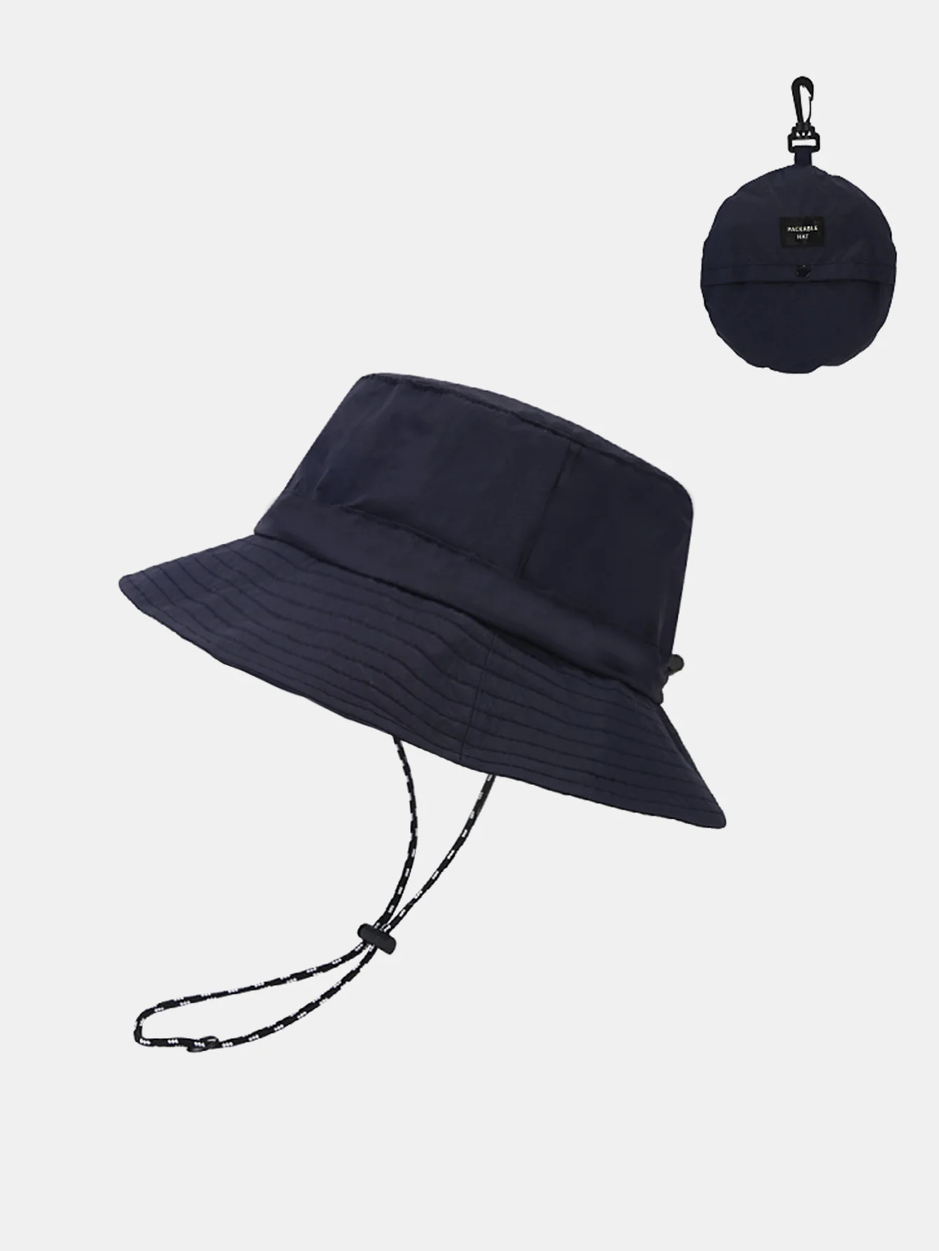 Verstaubare schnell trocknende Bucket-Hut mit Kinnriemen - Image 2