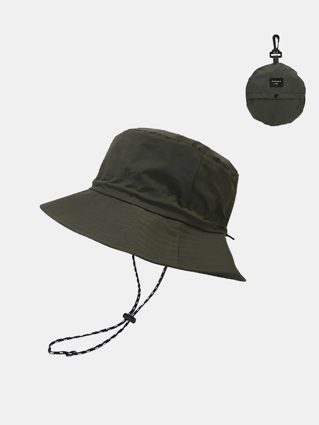 Verstaubare schnell trocknende Bucket-Hut mit Kinnriemen - Image 5
