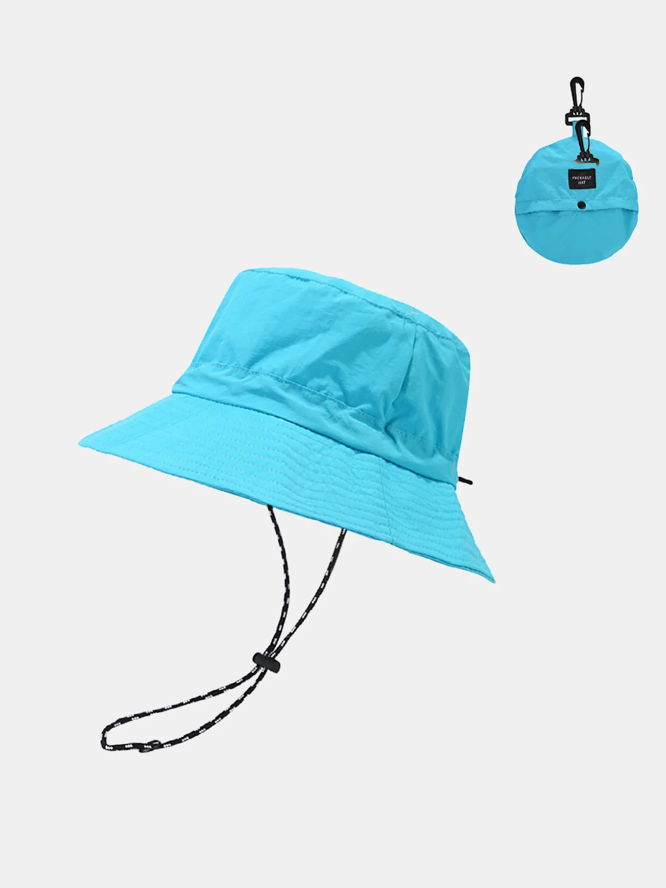 Verstaubare schnell trocknende Bucket-Hut mit Kinnriemen - Image 7
