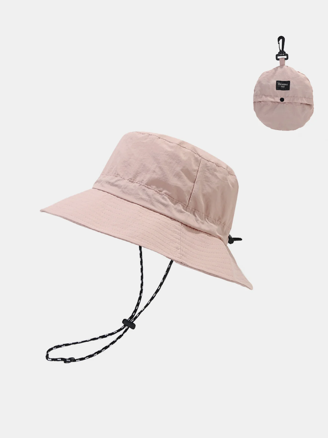 Verstaubare schnell trocknende Bucket-Hut mit Kinnriemen - Image 8