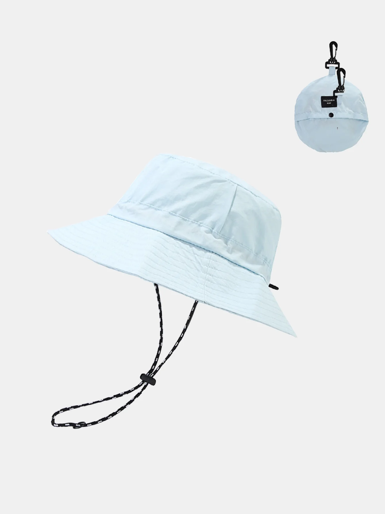 Verstaubare schnell trocknende Bucket-Hut mit Kinnriemen - Image 9