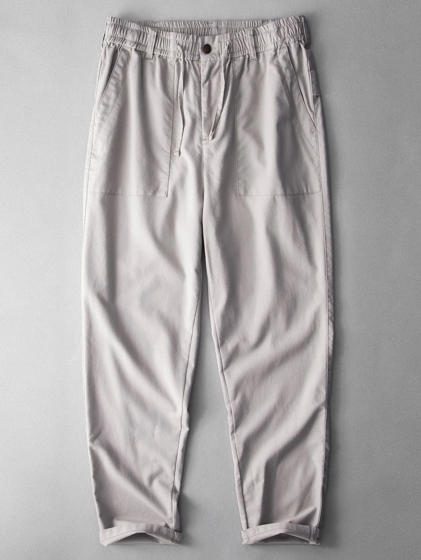 Gerade Bein Leinen-Baumwoll-Mix-Hose - Image 5