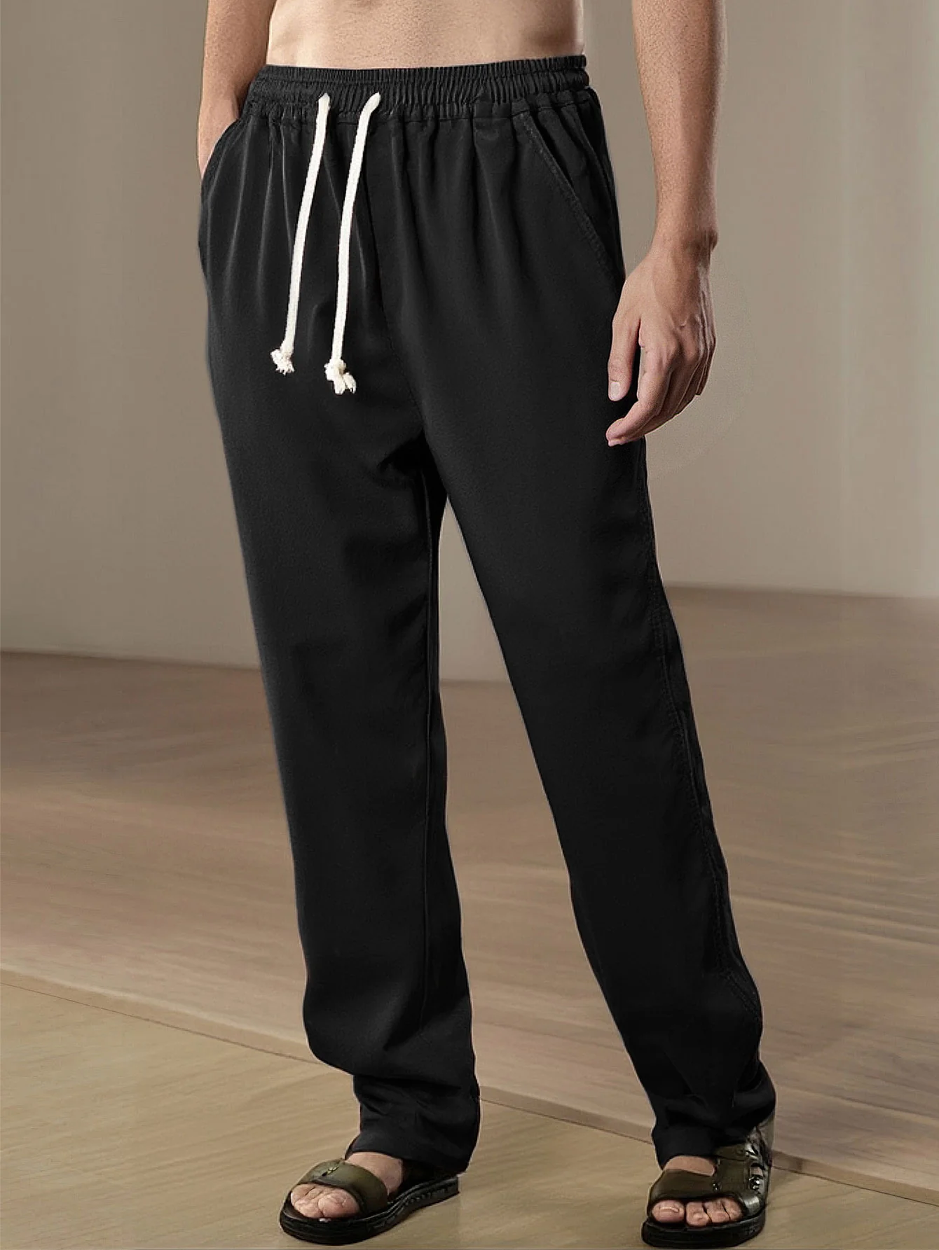 Gerade Leinenhose - Image 4