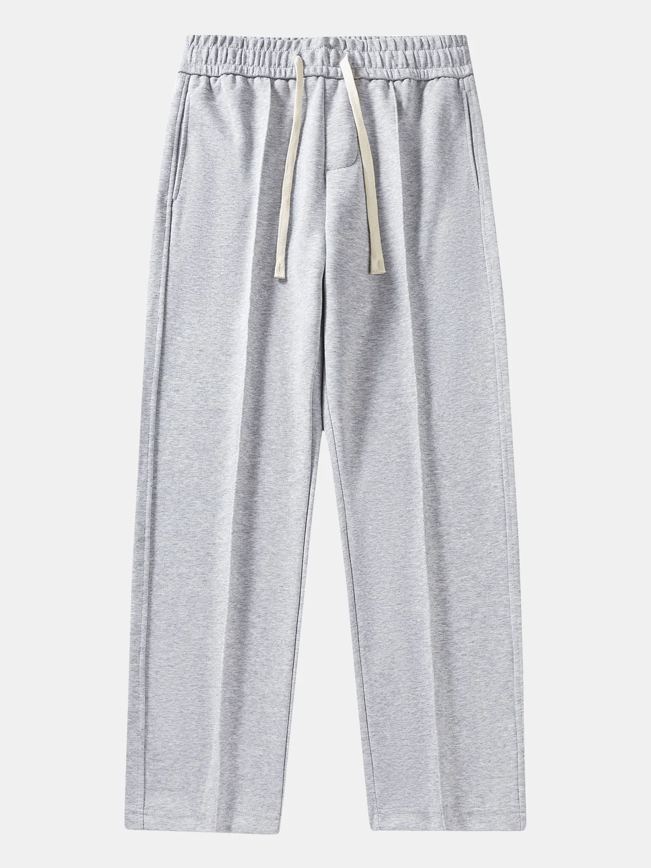 Sweatpants mit geradem Bein, plissierten Biesen und Steppnähten - Image 11