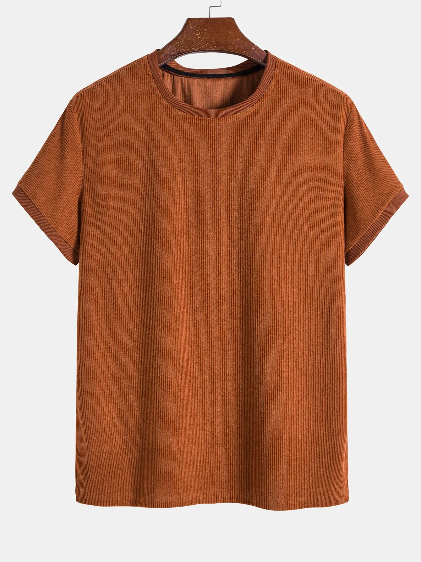 Stretch Corduroy Ringer T-Shirt - Image 2