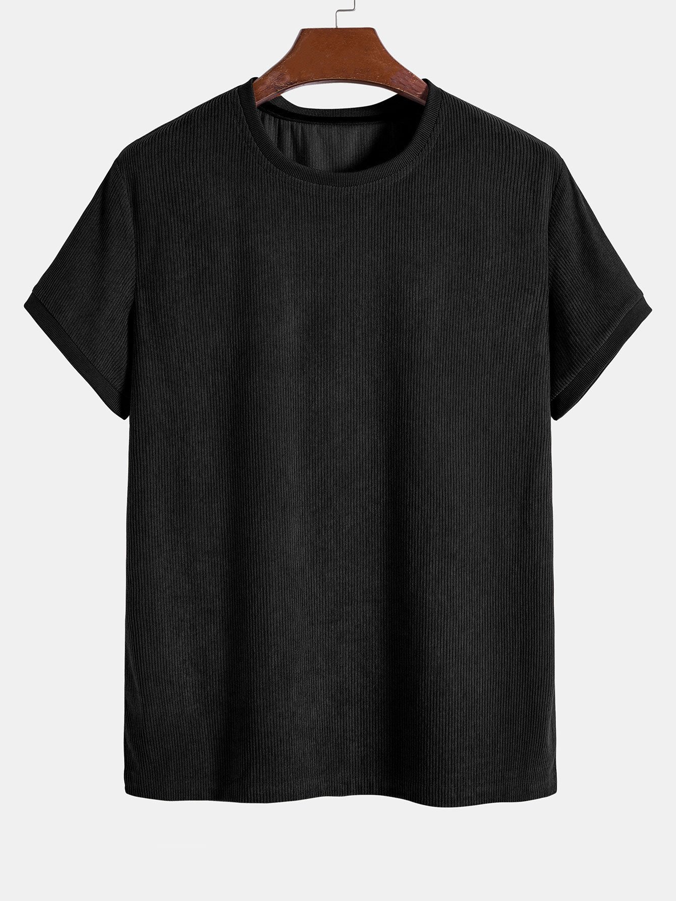 Stretch Corduroy Ringer T-Shirt - Image 3