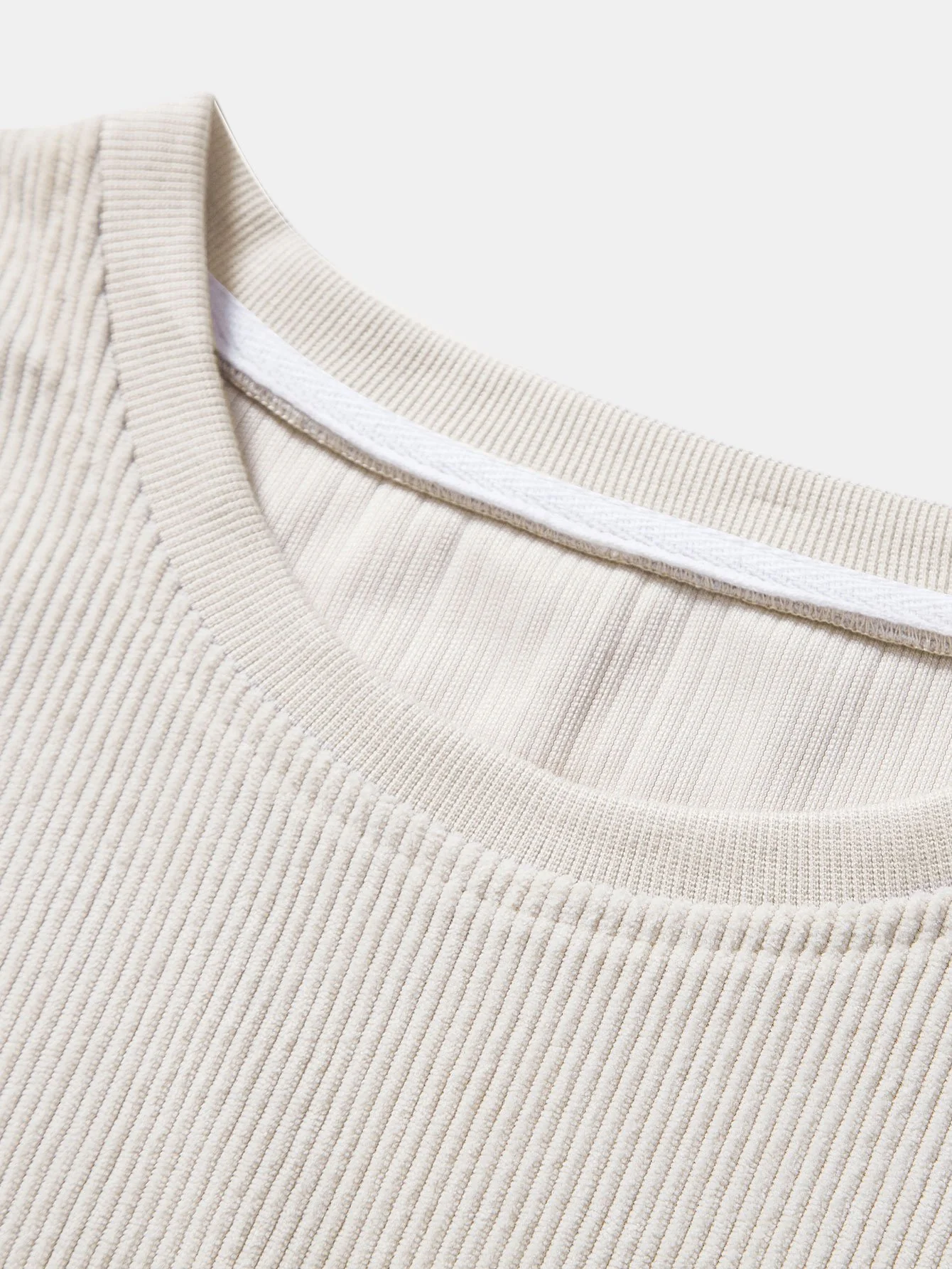 Stretch Corduroy Ringer T-Shirt - Image 5
