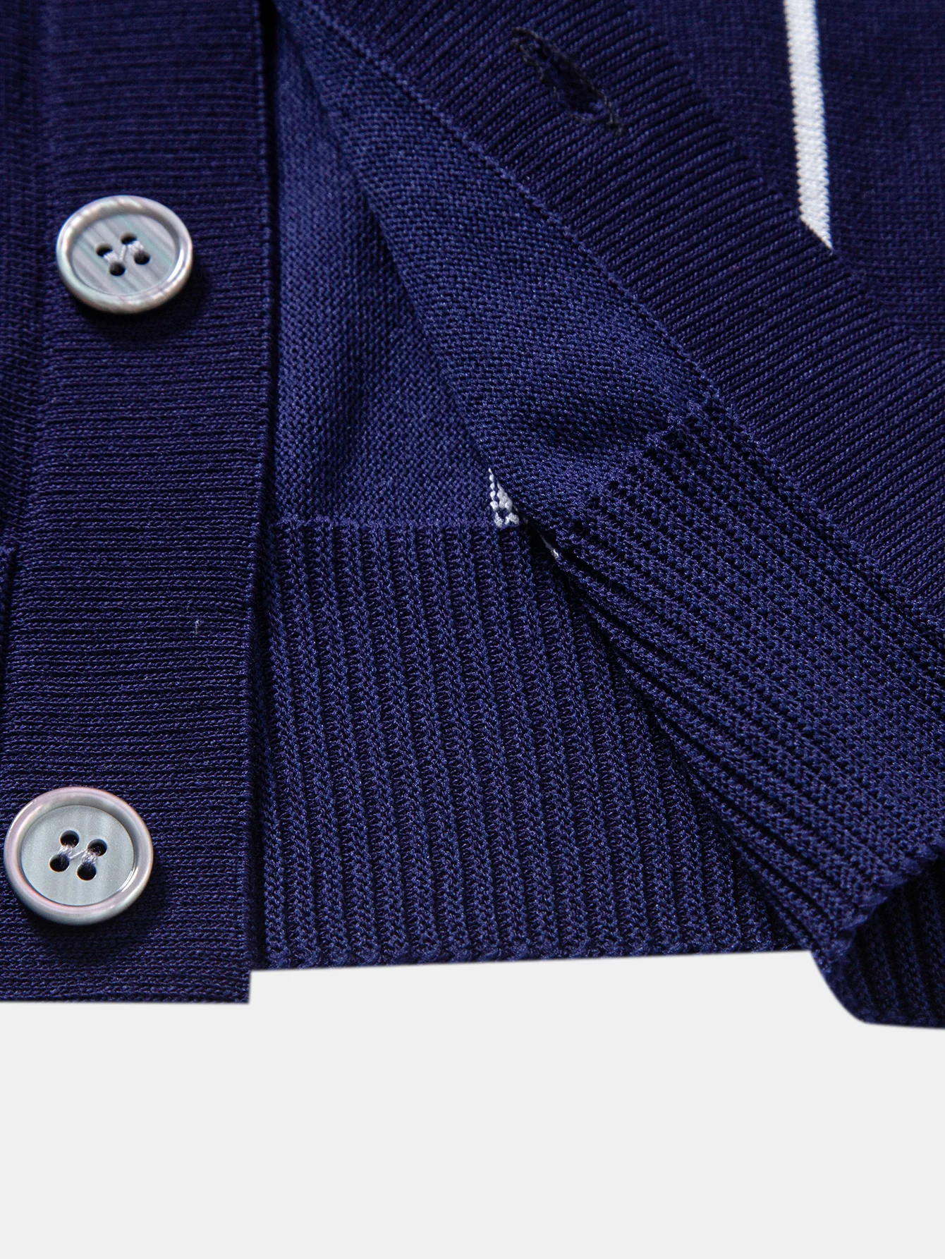 Stripe Button Up Knit Shirt & Elastic Waist Chino Shorts - Image 13