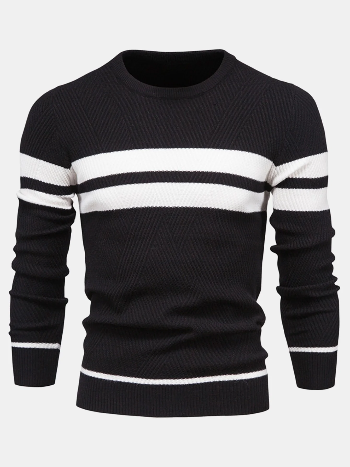 Stripe Rundhals Pullover - Image 7