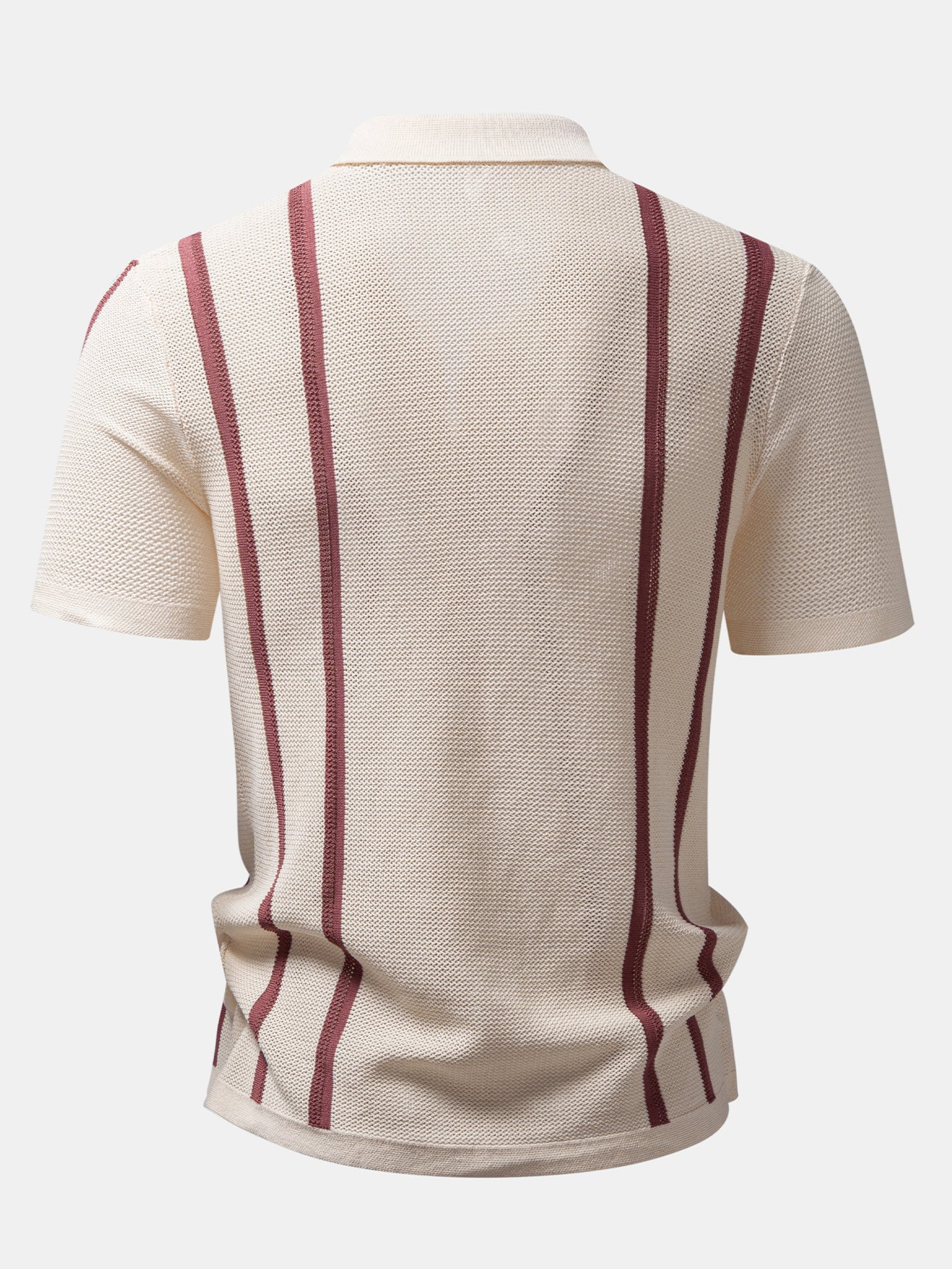Stripe Crochet Button Up Shirt - Image 2