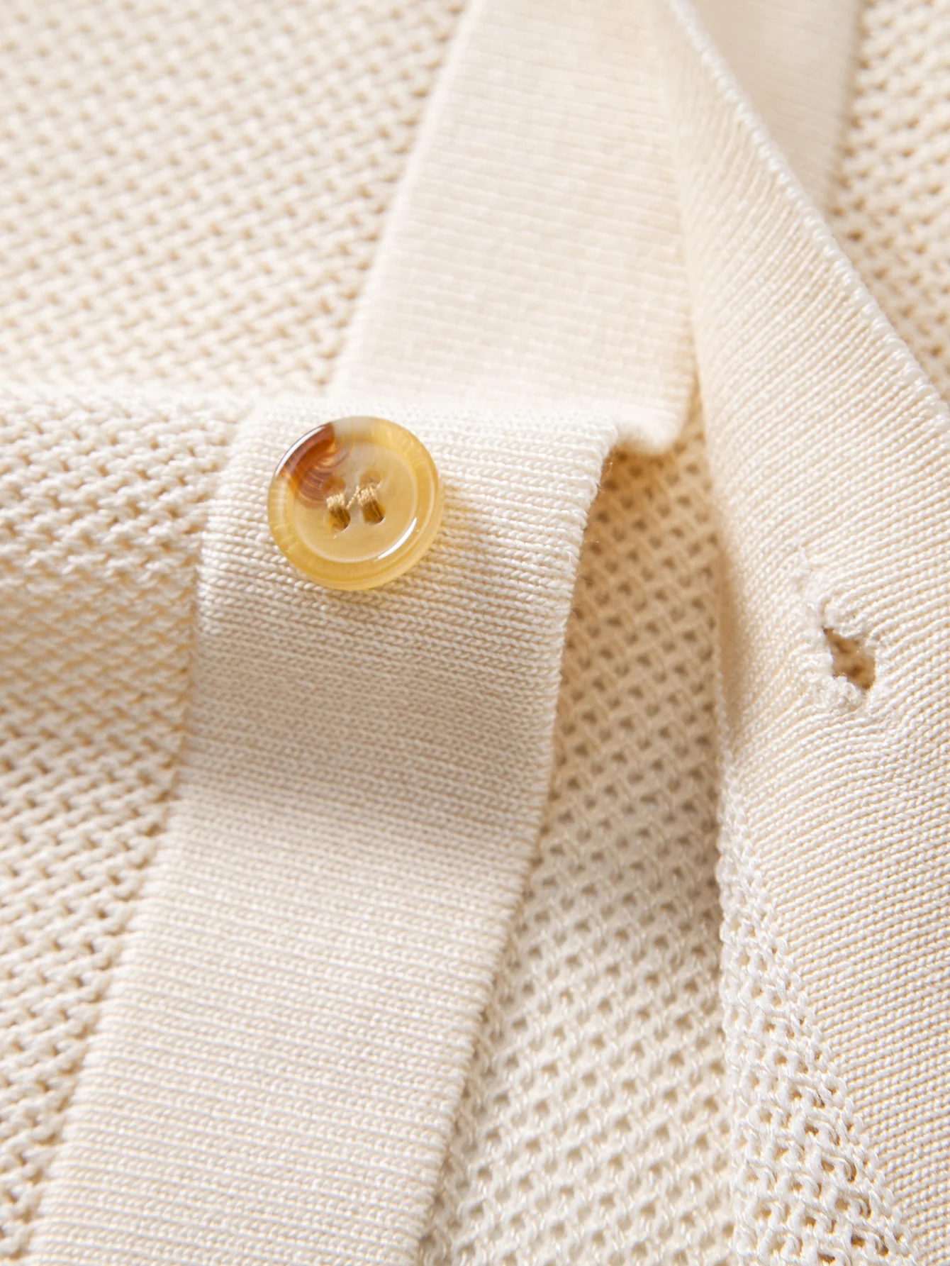 Stripe Crochet Button Up Shirt - Image 5