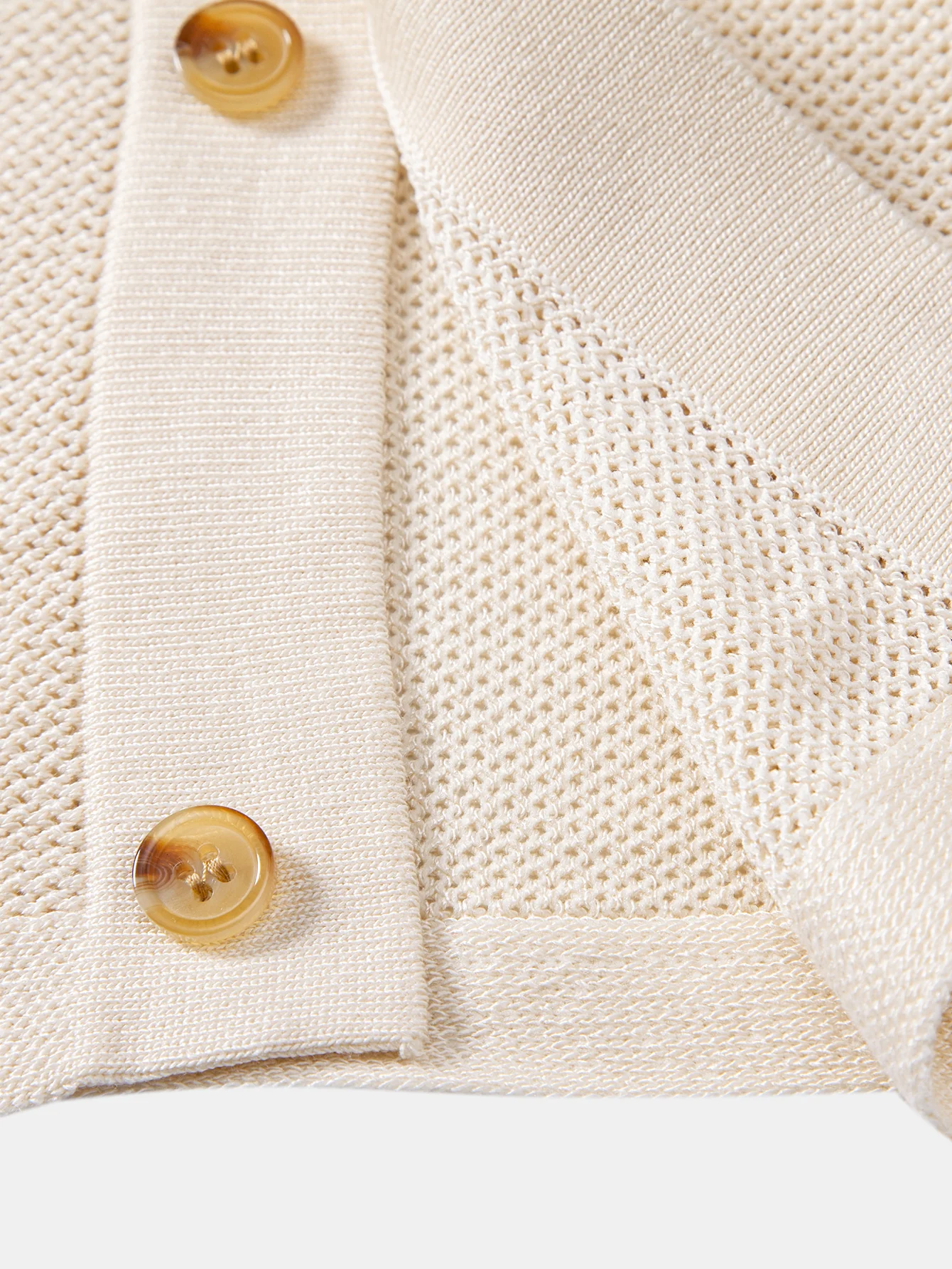 Stripe Crochet Button Up Shirt - Image 6
